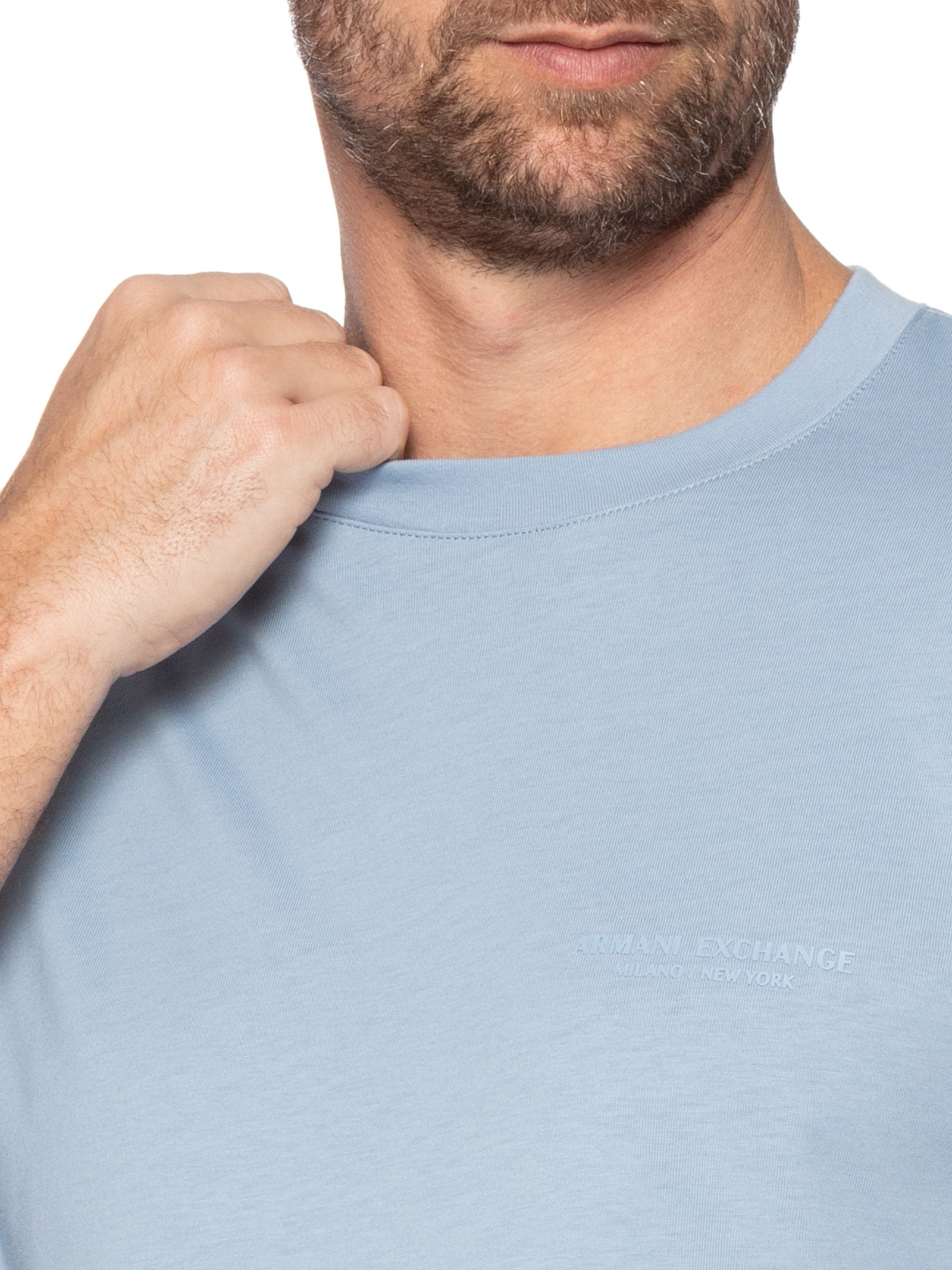 Camiseta Masculina Manga Curta Mini Milano Verde Armani Exchange