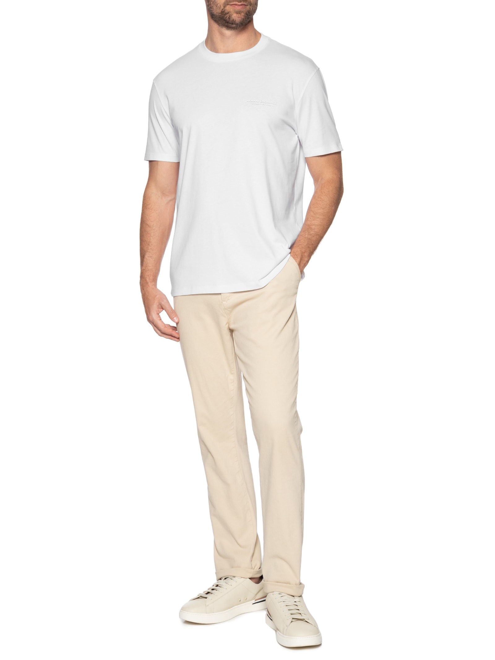 Camiseta Masculina Manga Curta Mini Milano Verde Armani Exchange