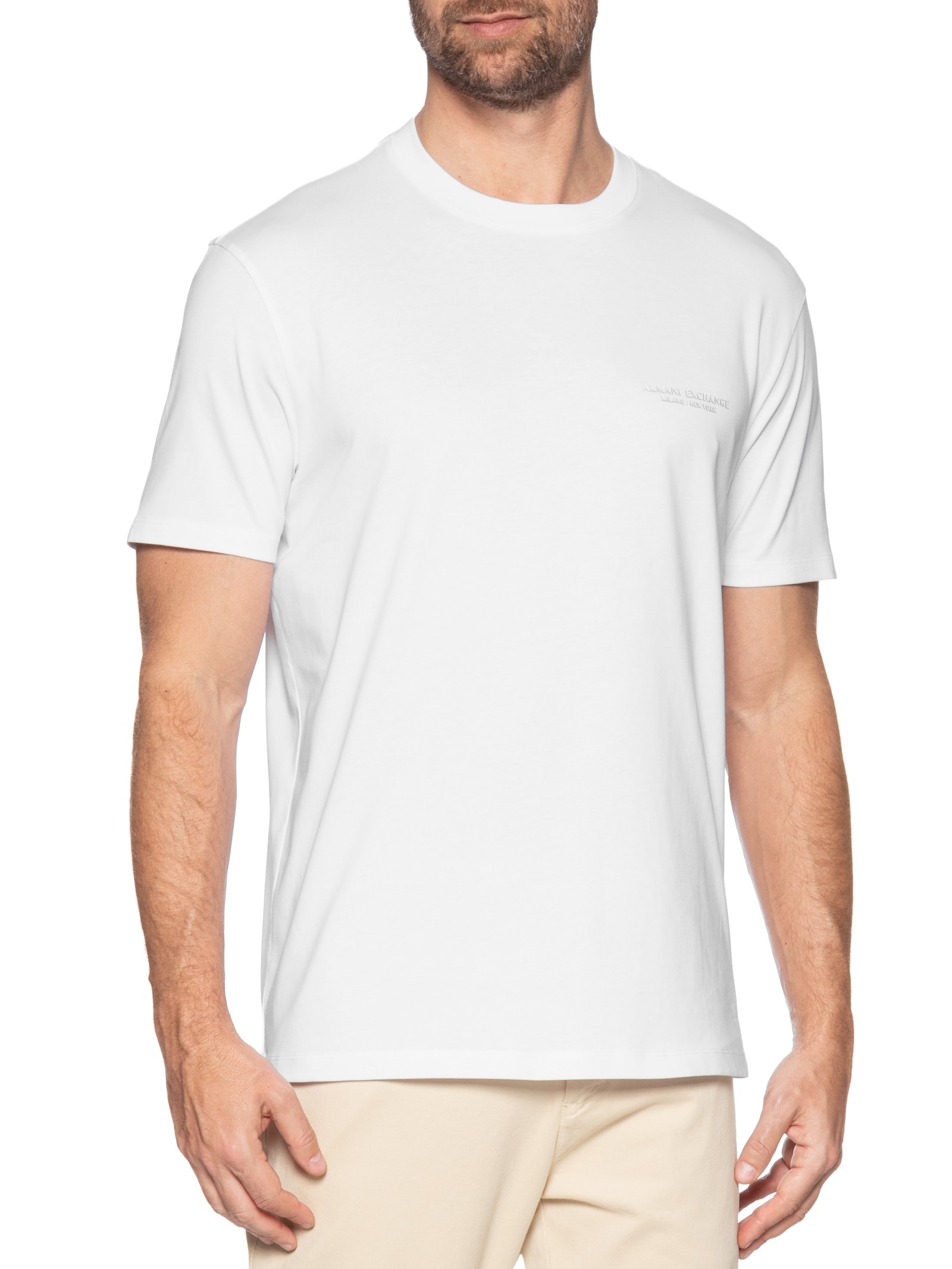 Camiseta Masculina Manga Curta Mini Milano Verde Armani Exchange