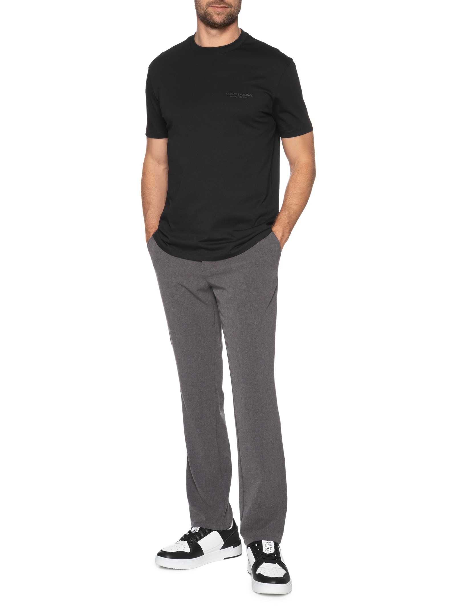 Camiseta Masculina Manga Curta Mini Milano Verde Armani Exchange