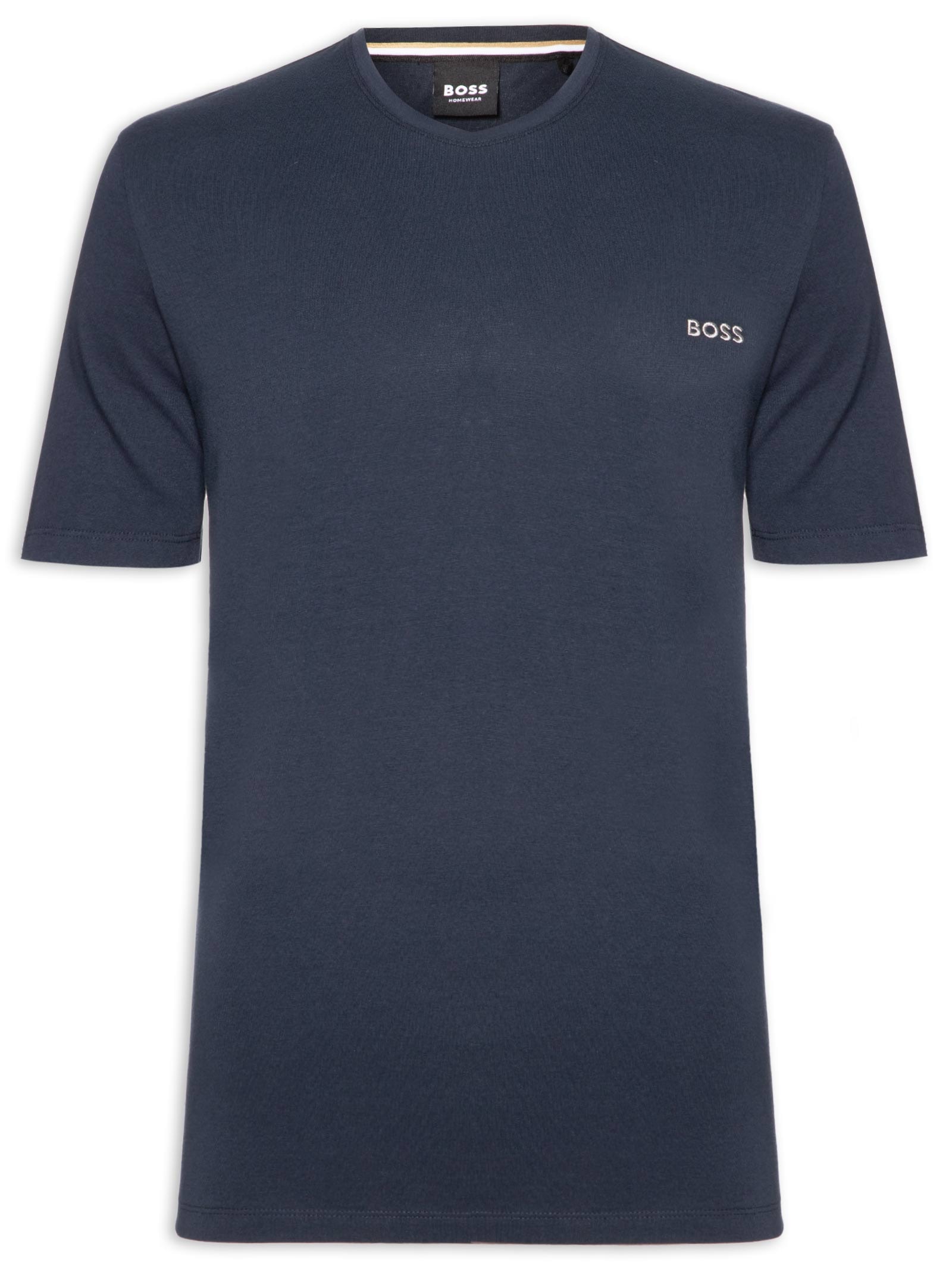Camiseta Masculina Manga Curta Mix & Match Azul Boss