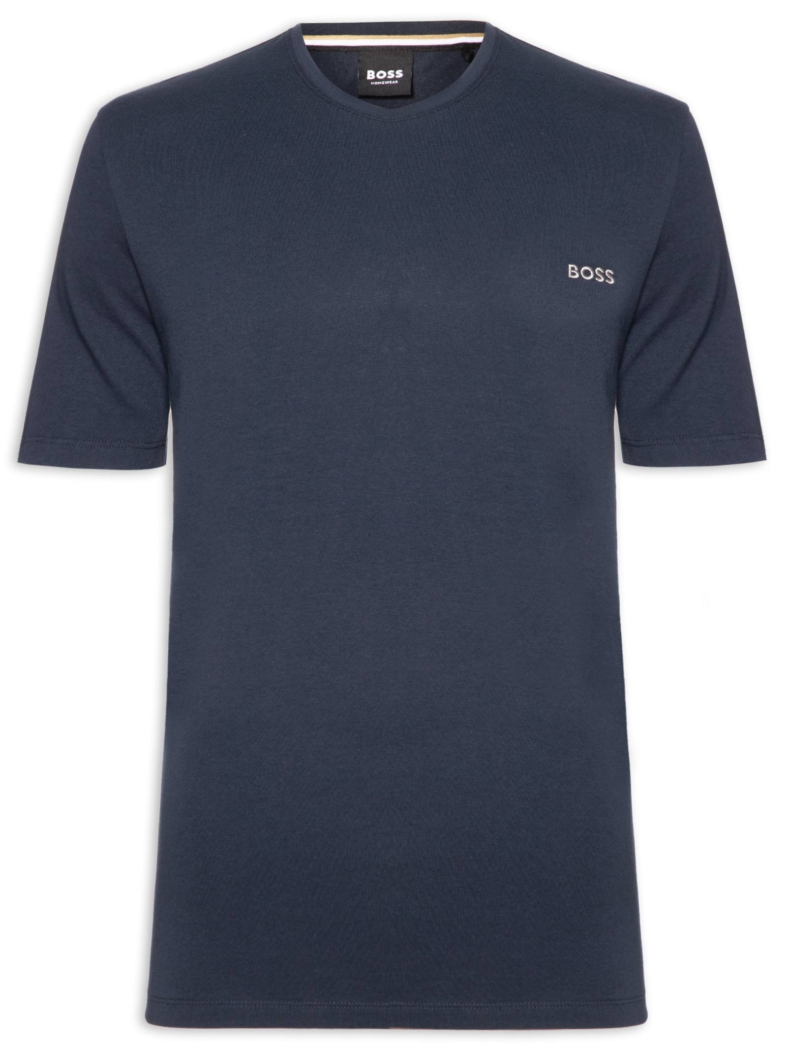 Camiseta Masculina Manga Curta Mix & Match Azul Boss