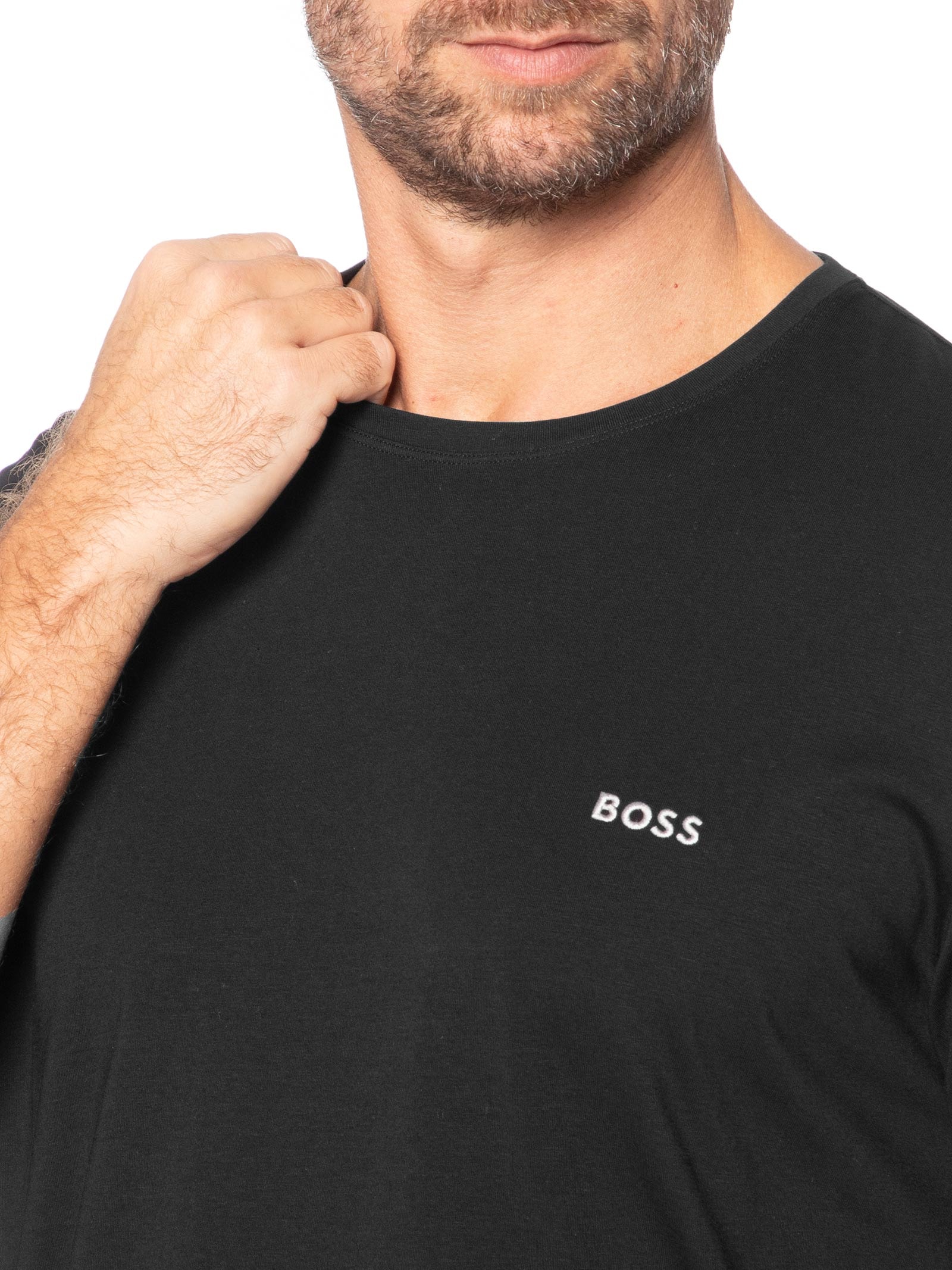 Camiseta Masculina Manga Curta Mix &Match R Preto Boss