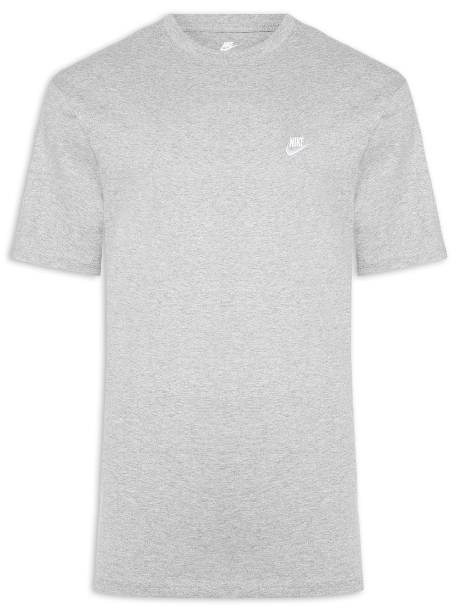 Nike - Camiseta Masculina Manga Curta Mnsw Tee Club Max - Cinza