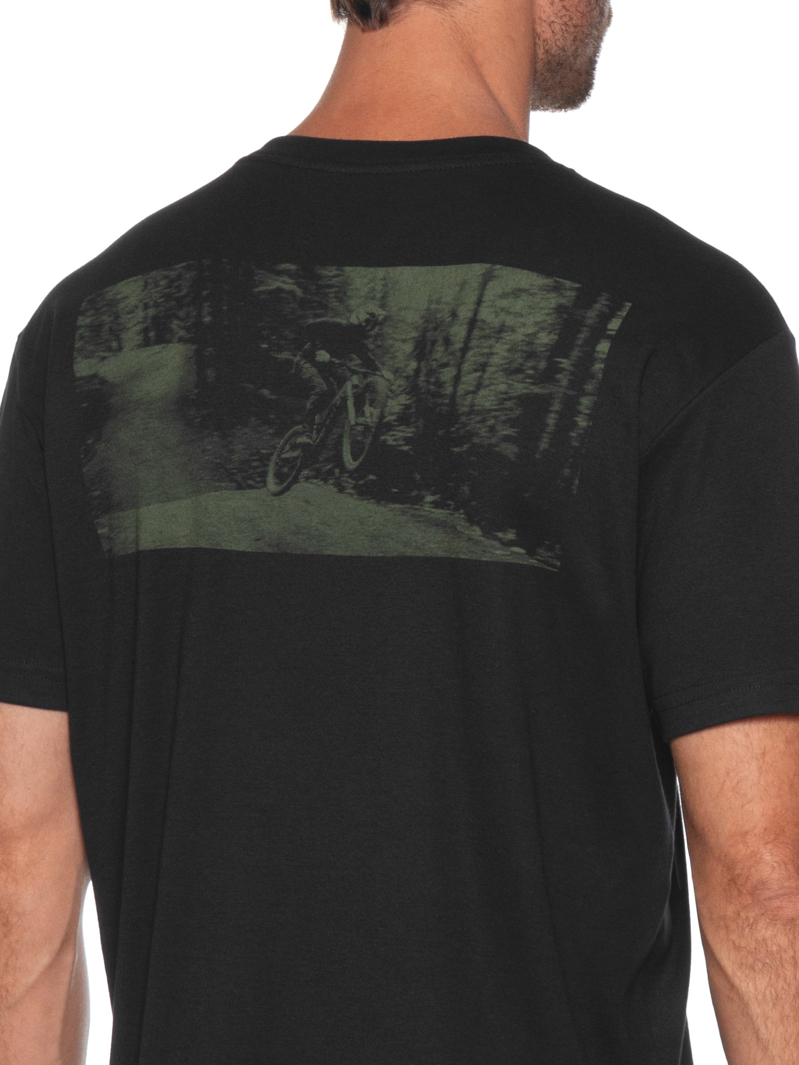 Camiseta Masculina Manga Curta Mtb Preto Osklen