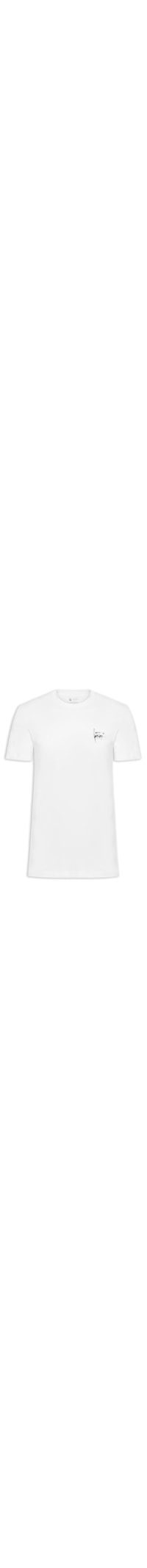 Camiseta Masculina Manga Curta Nanquim - Branco