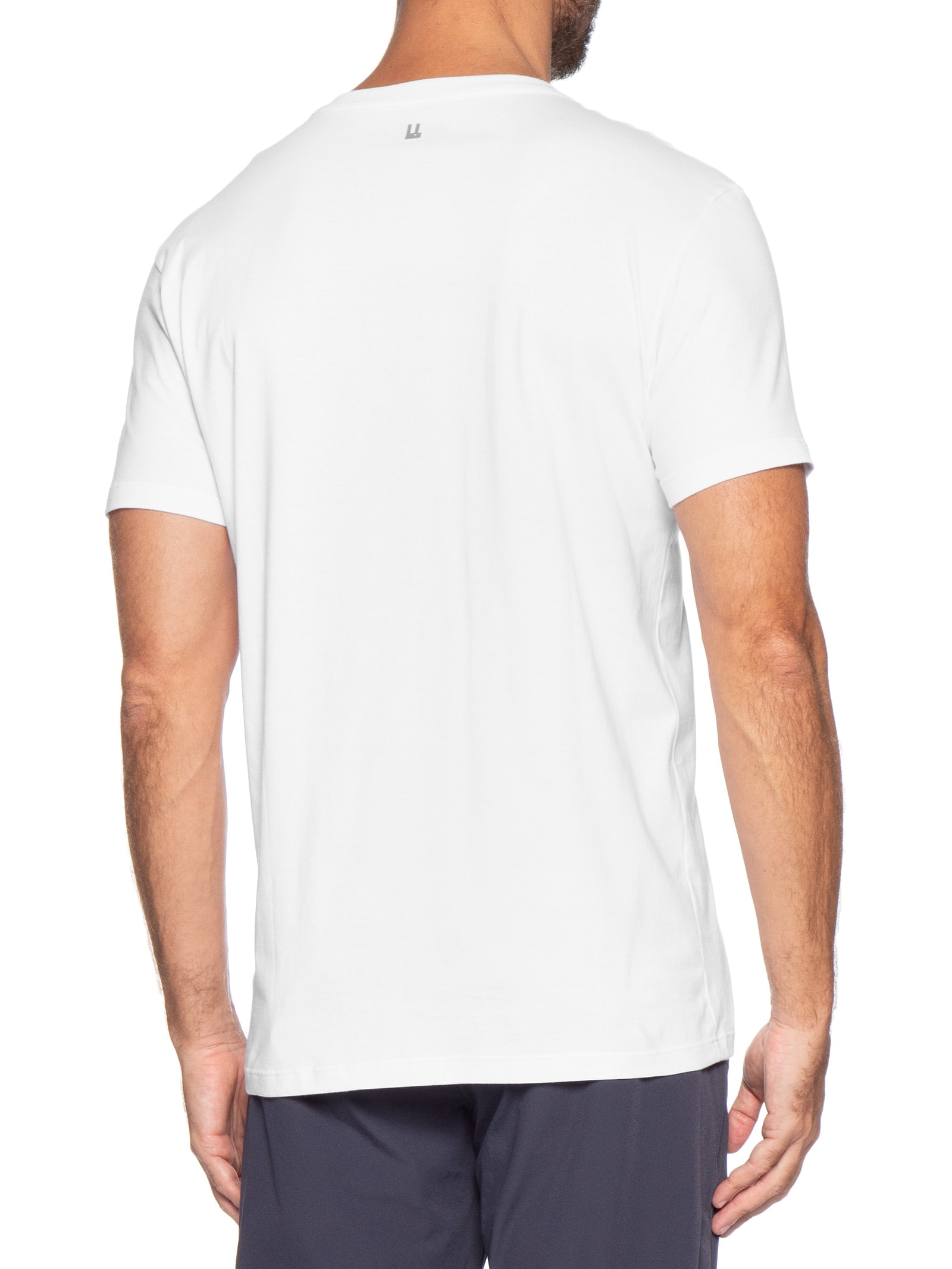 Camiseta Masculina Manga Curta Nanquim Branco Foxton