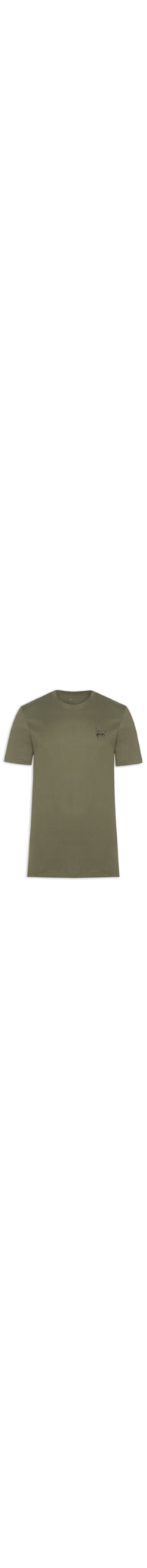 Camiseta Masculina Manga Curta Nanquim - Verde
