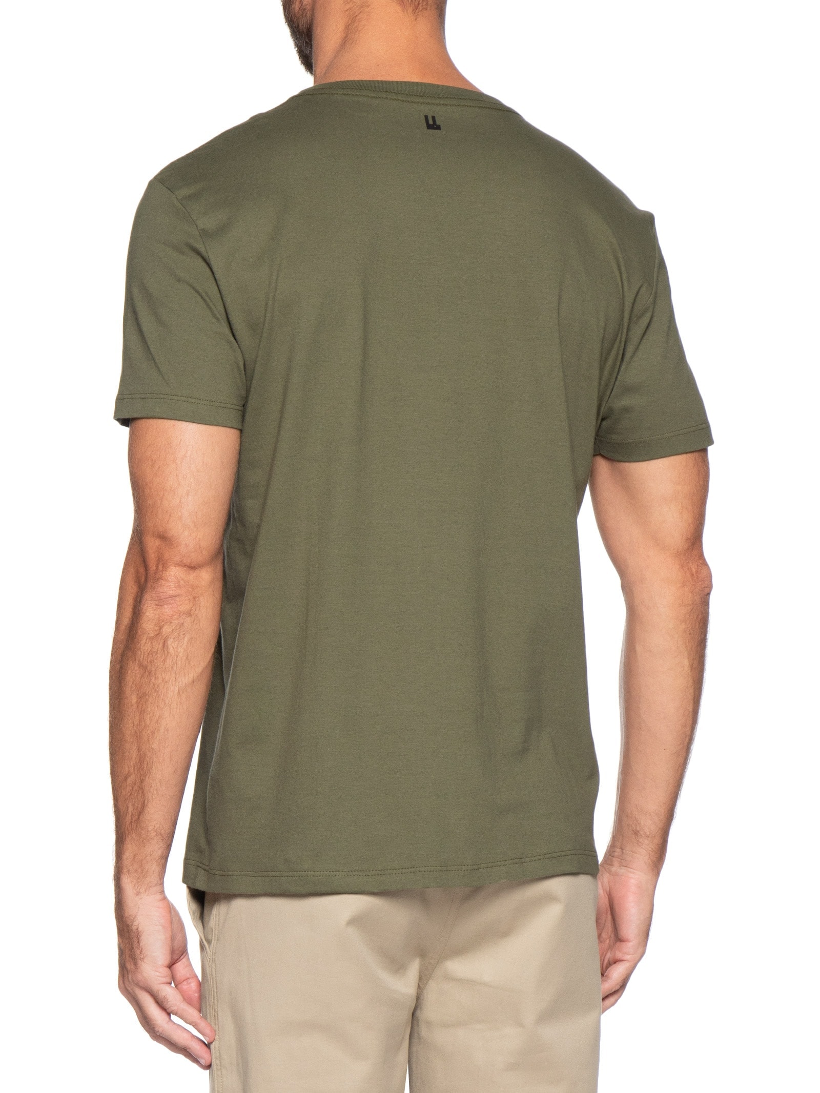 Camiseta Masculina Manga Curta Nanquim Verde Foxton