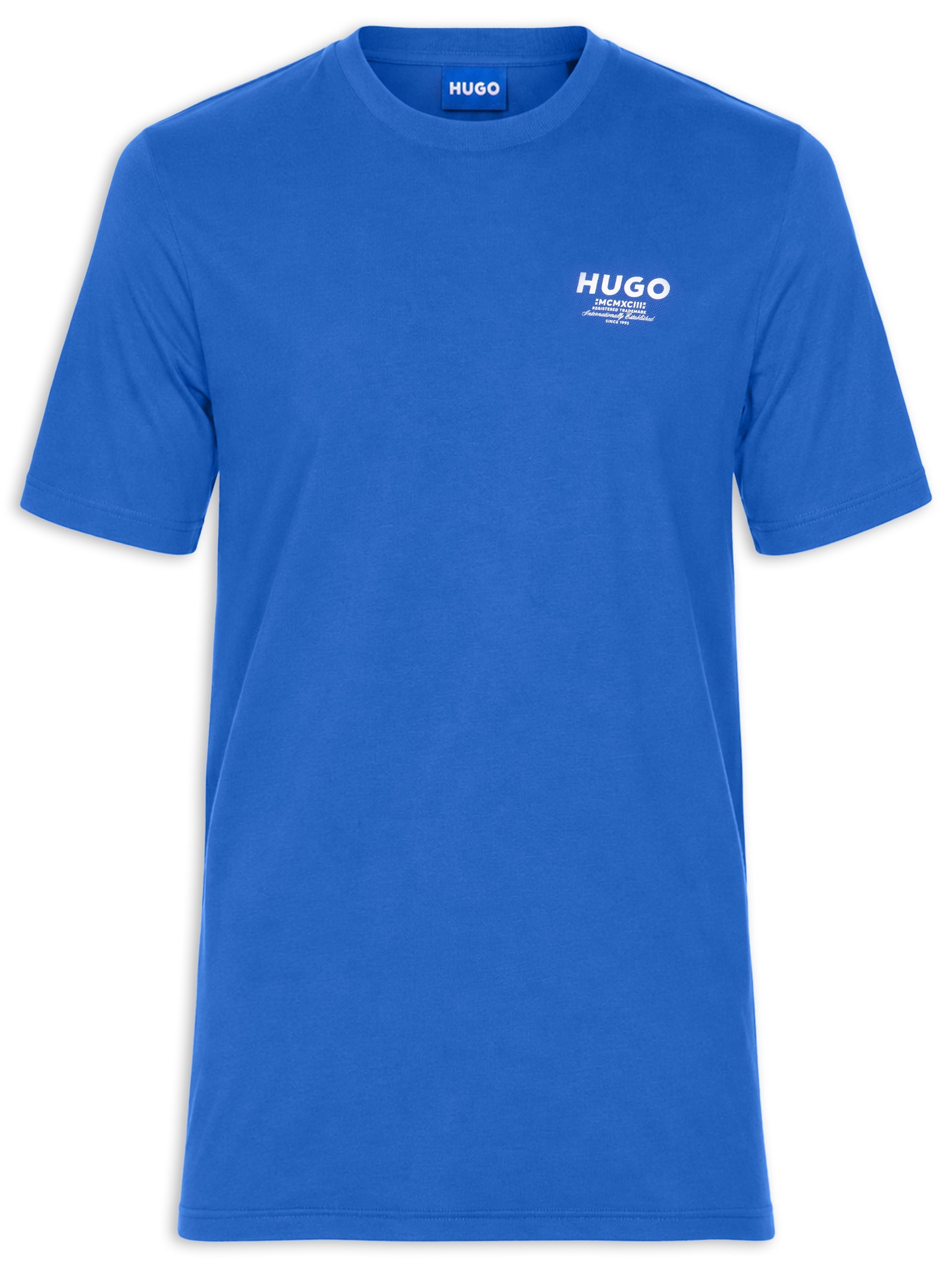Camiseta Masculina Manga Curta Nesptee Azul Hugo