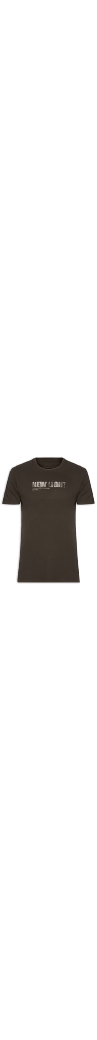 Camiseta Masculina Manga Curta New Light - Marrom