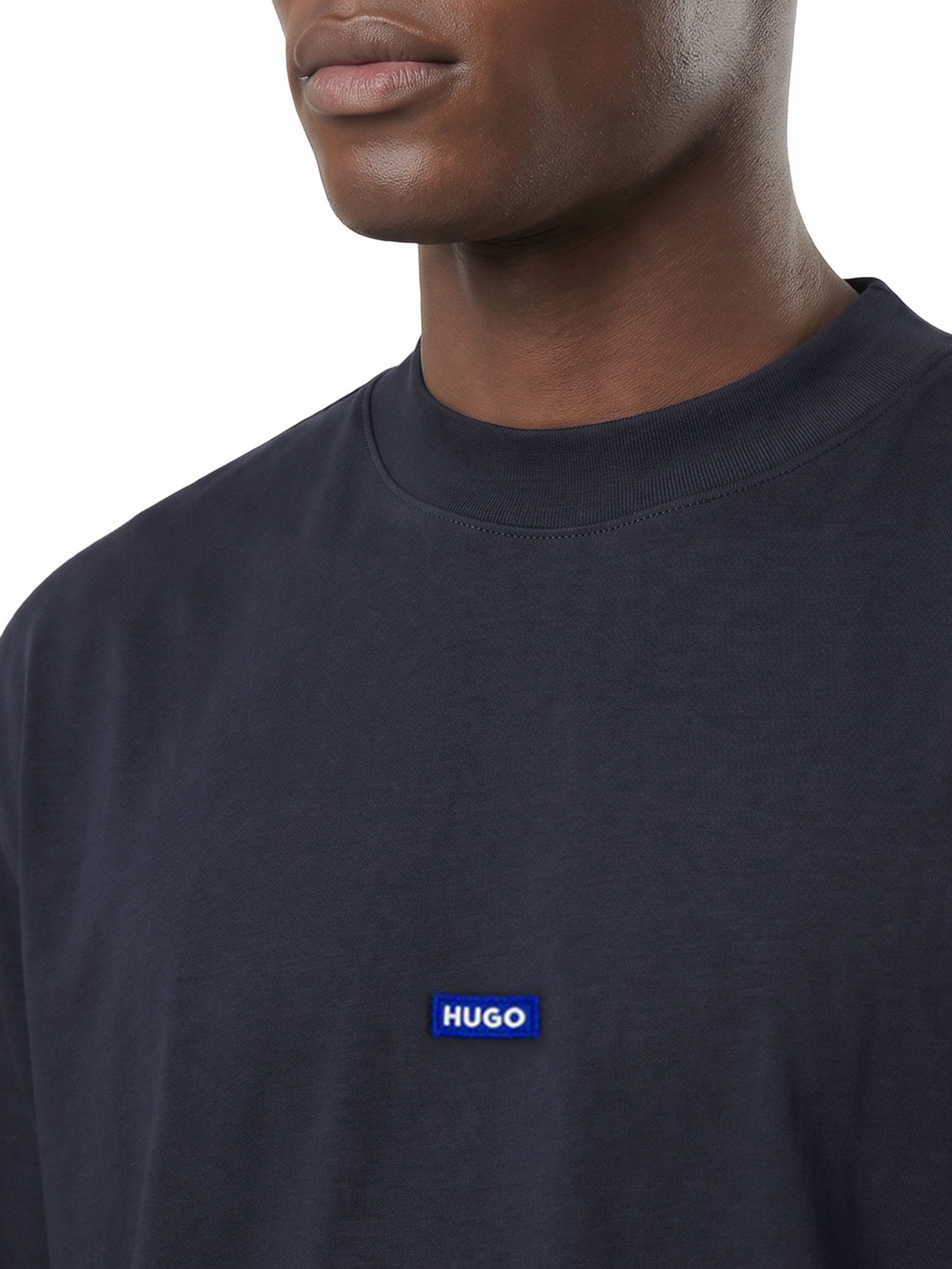 Camiseta Masculina Manga Curta Nieros Azul Hugo