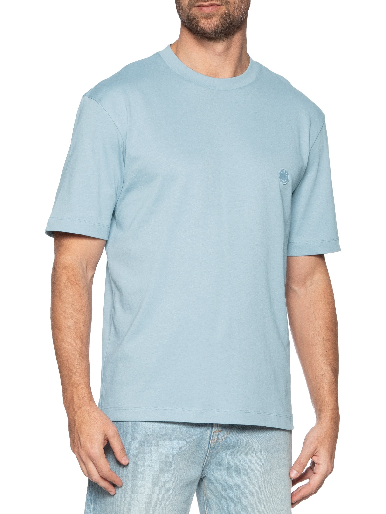 Camiseta Masculina Manga Curta Niley Azul Hugo