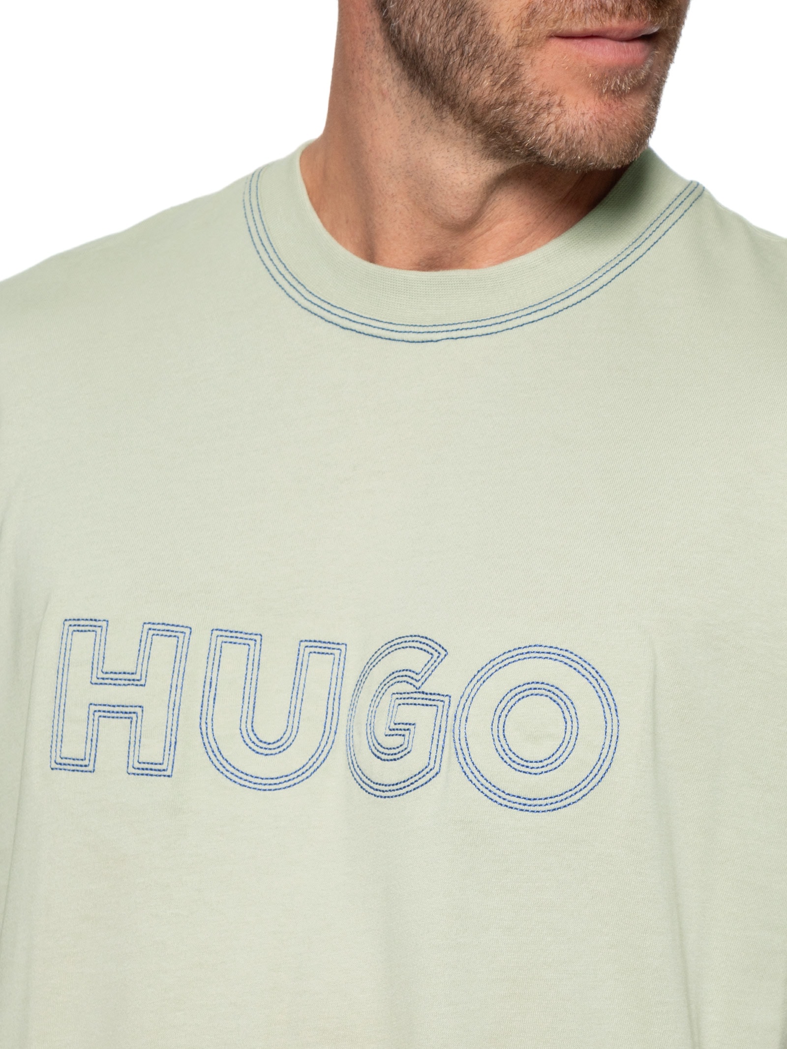 Camiseta Masculina Manga Curta Nitlogo Verde Hugo