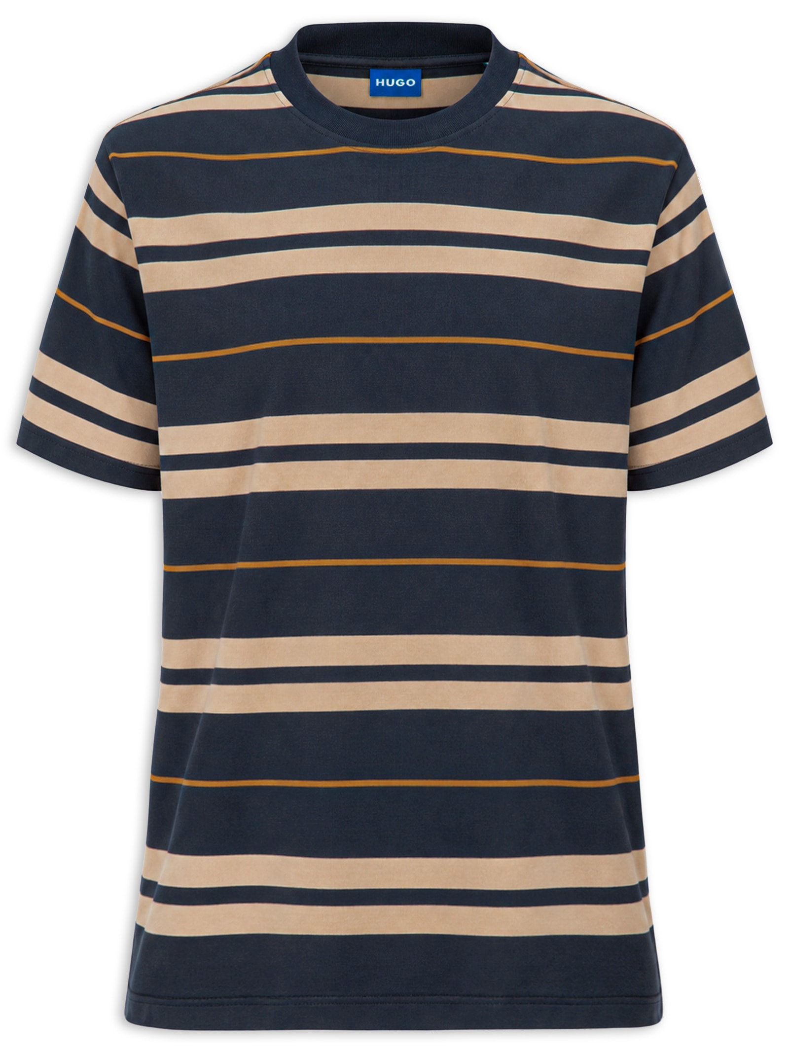 Camiseta Masculina Manga Curta Nivarsi Azul Hugo