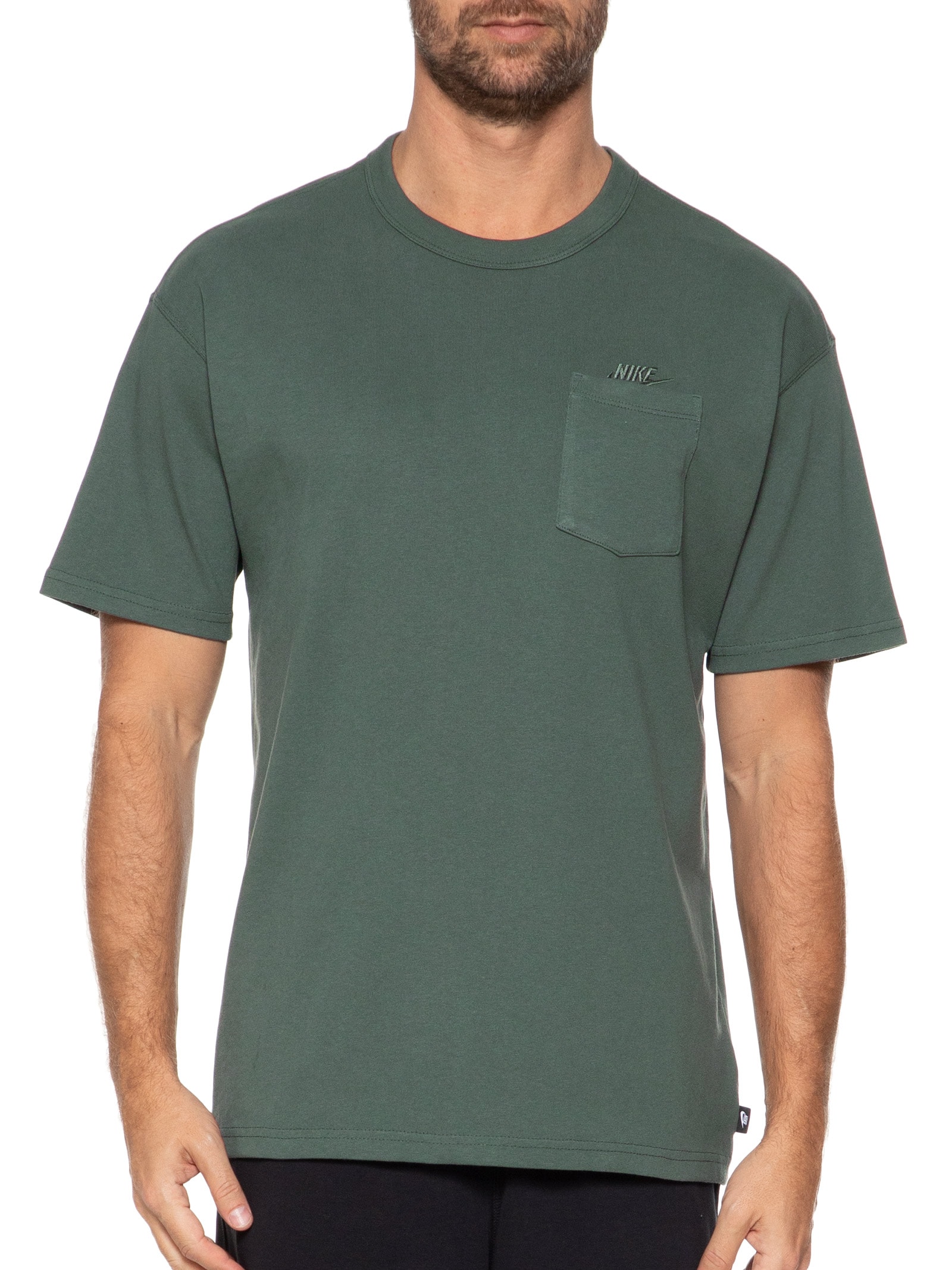 Nike - Camiseta Masculina Manga Curta NSW Prem Essentials - Verde