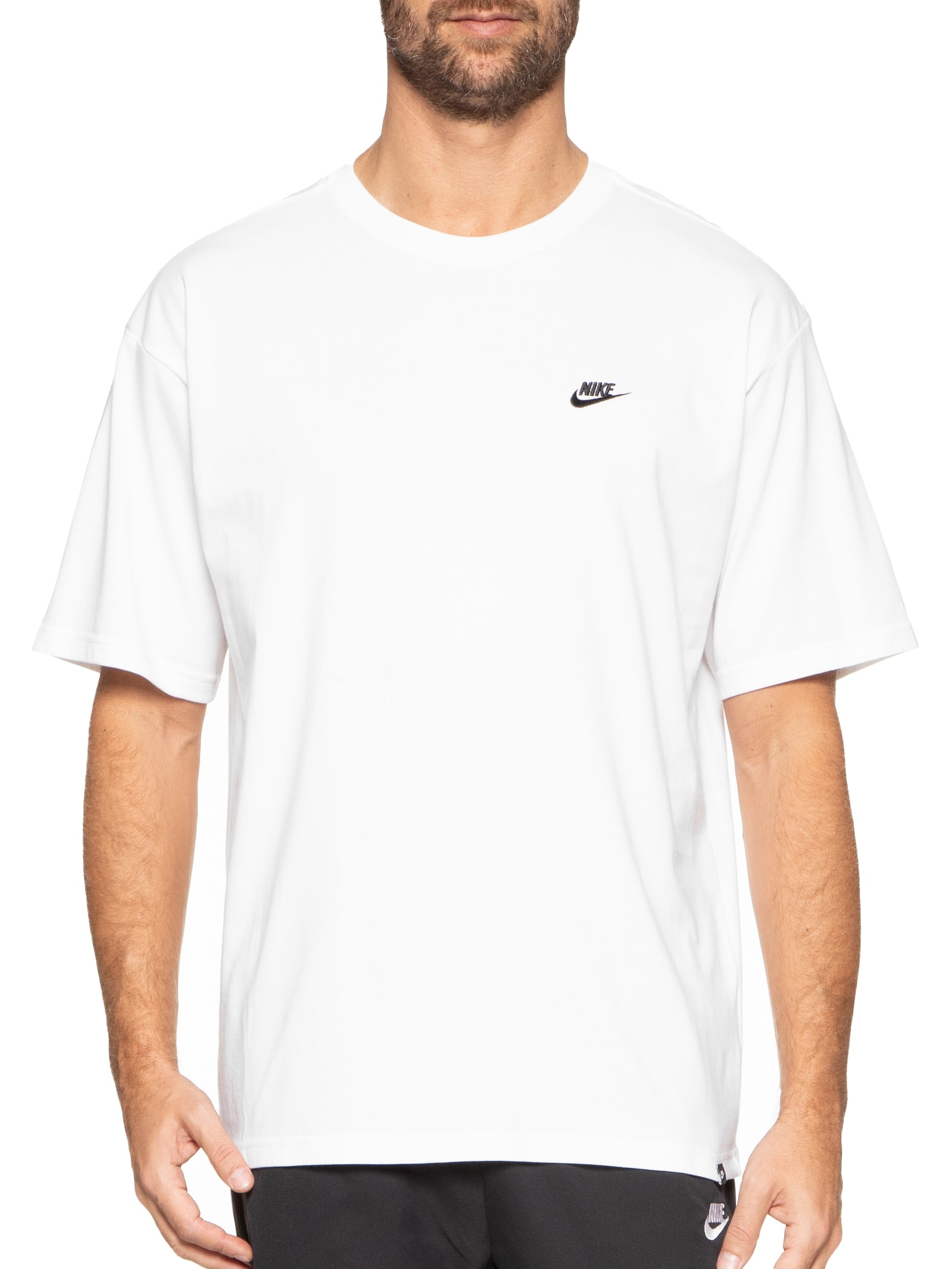 Nike - Camiseta Masculina Manga Curta Nsw Tee Club Max - Branco