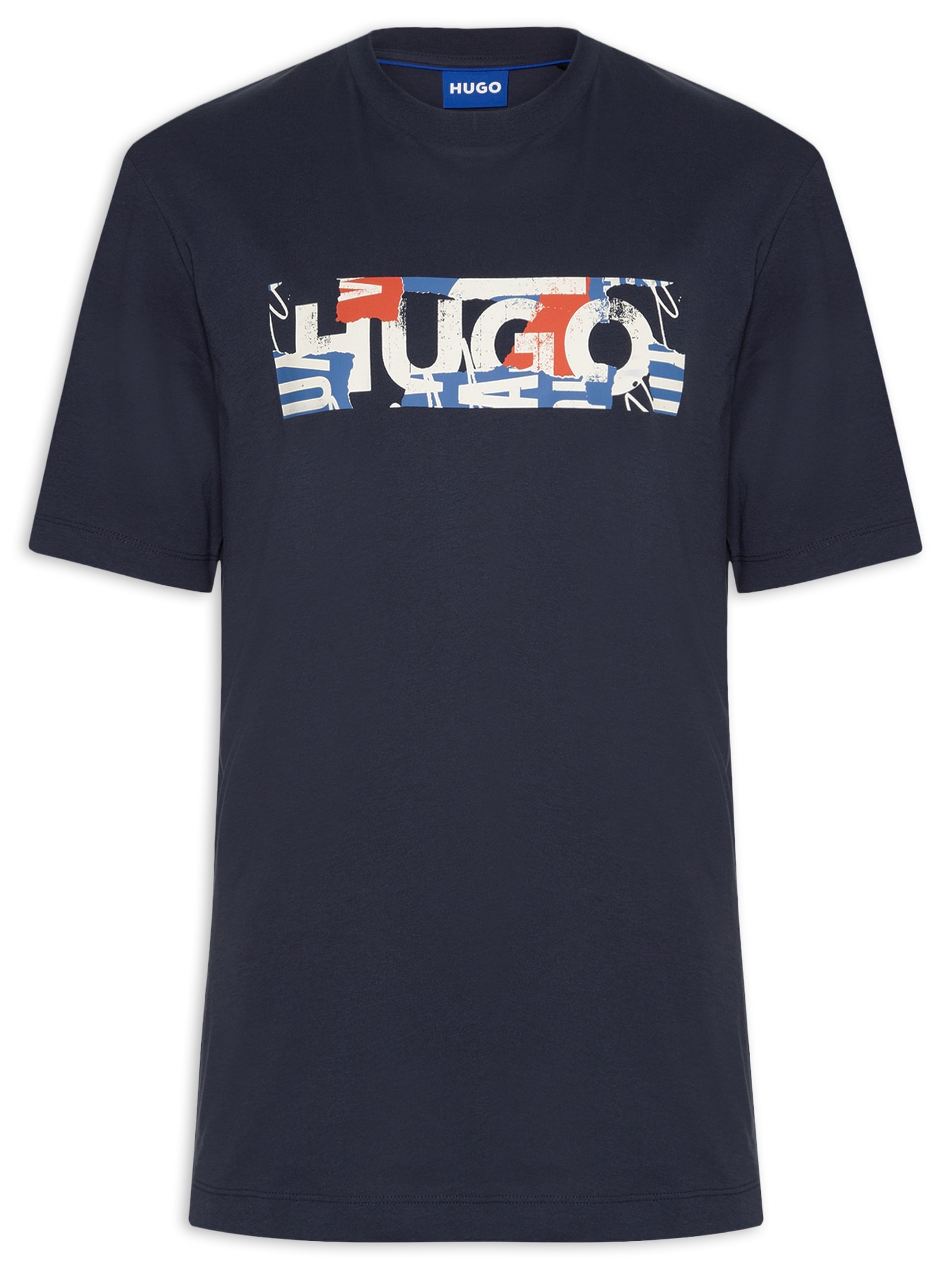 Camiseta Masculina Manga Curta Nugix Azul  Hugo