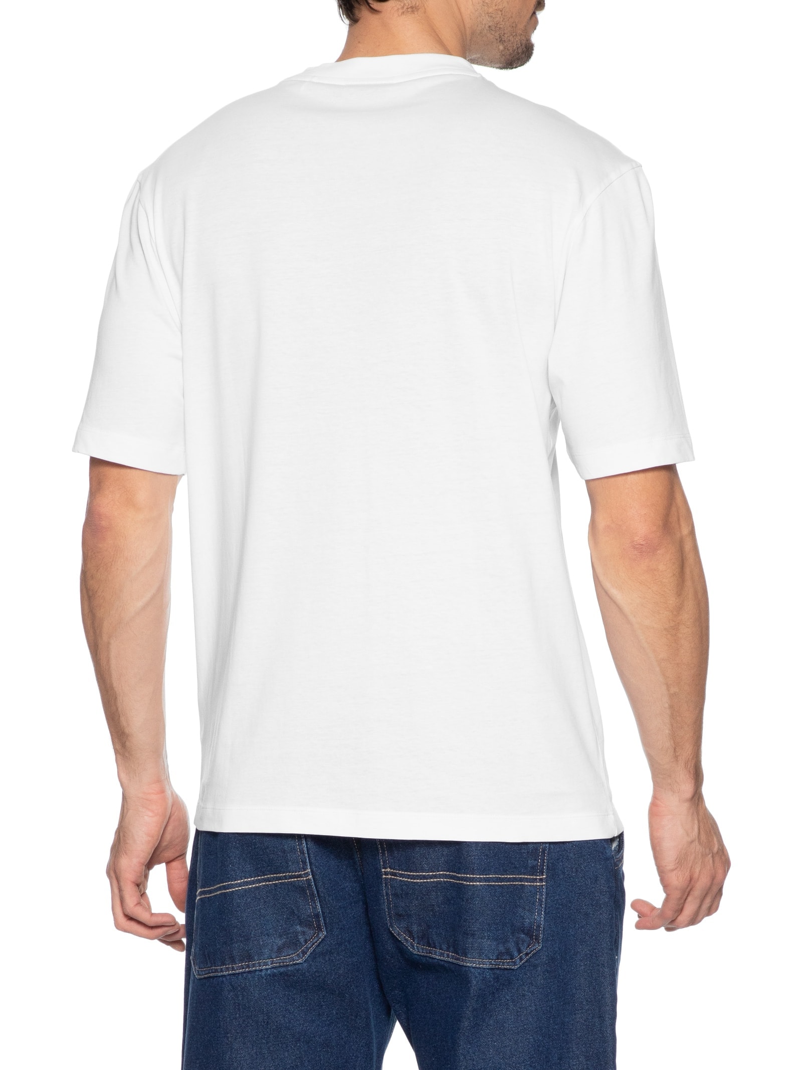 Camiseta Masculina Manga Curta Nugix Branco  Hugo