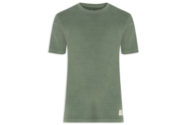 Camiseta Masculina Manga Curta Onça - Verde