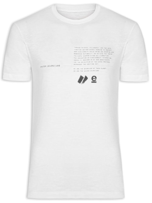 Camiseta Masculina Manga Curta ORG Amazon Guardians Manga Curta – Branco