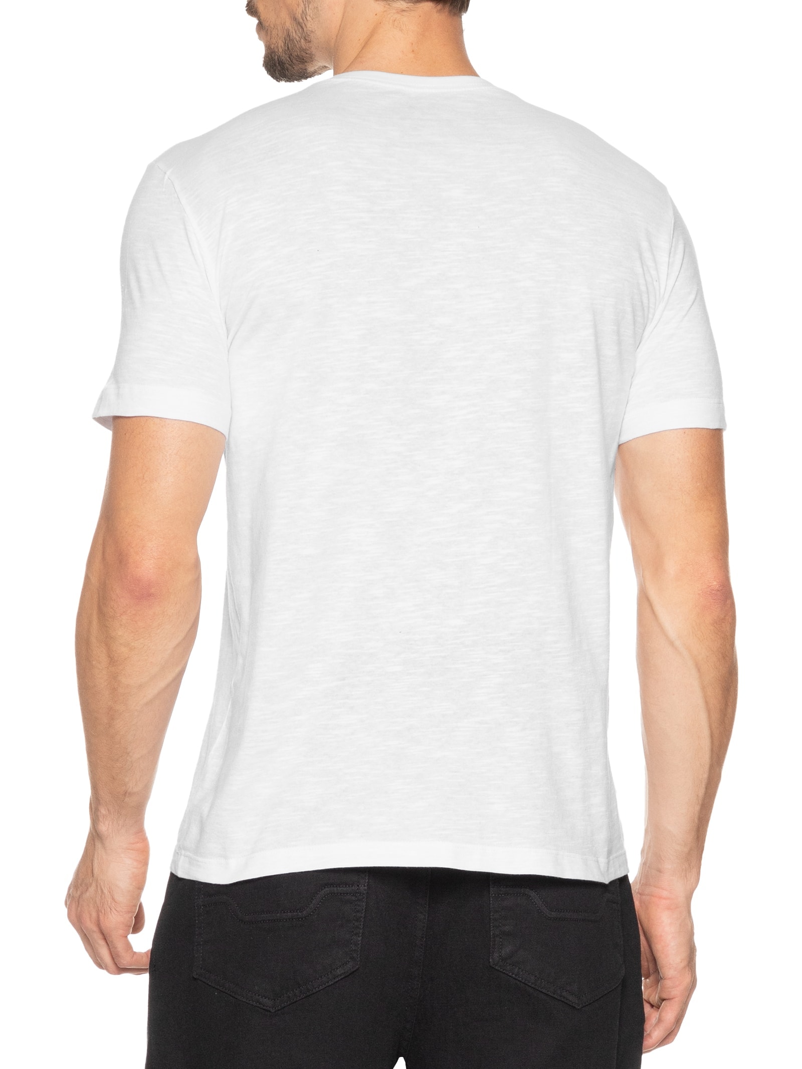 Camiseta Masculina Manga Curta ORG Amazon Guardians Manga Curta Branco Osklen