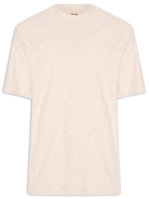 Camiseta Masculina Manga Curta Over Eco – Bege