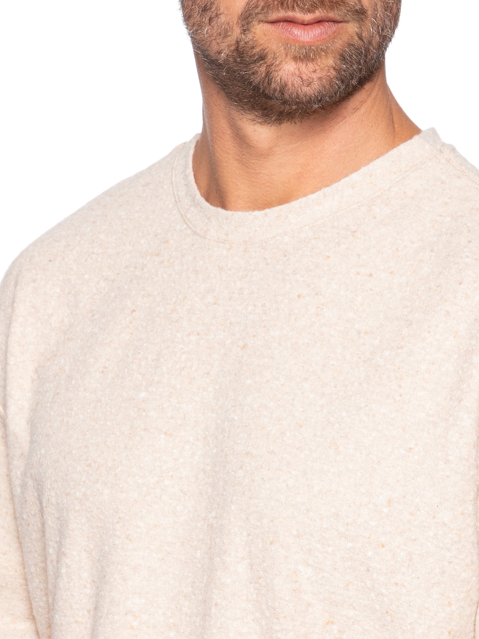 Camiseta Masculina Manga Curta Over Eco Bege Osklen