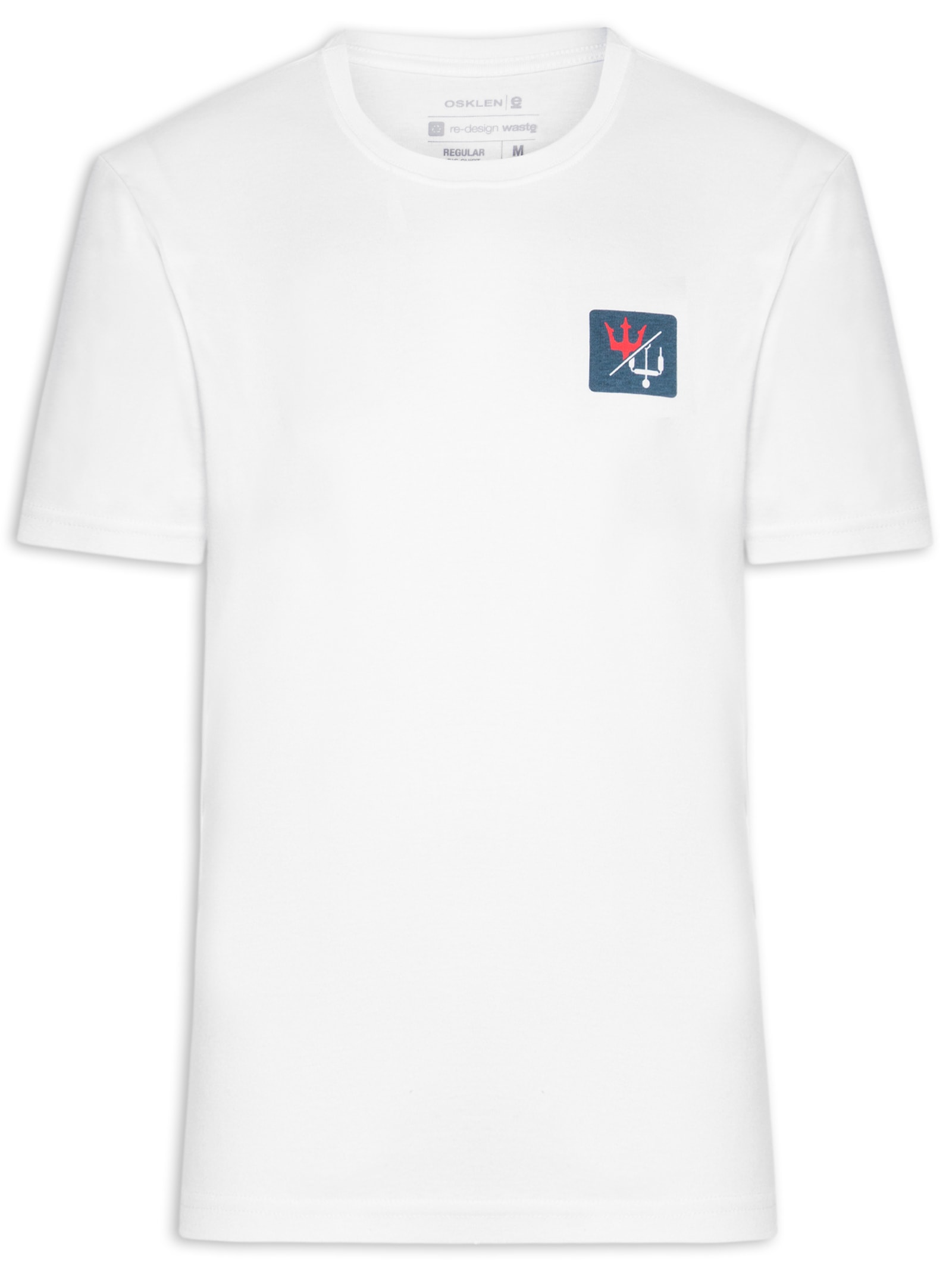 Camiseta Masculina Manga Curta Over Kite Box Branco Osklen