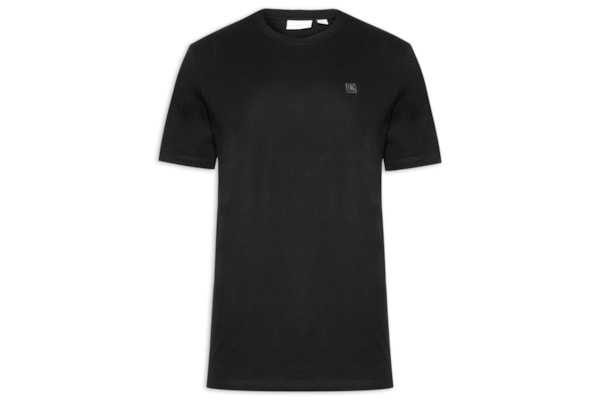 Camiseta Masculina Manga Curta Patch - Preto