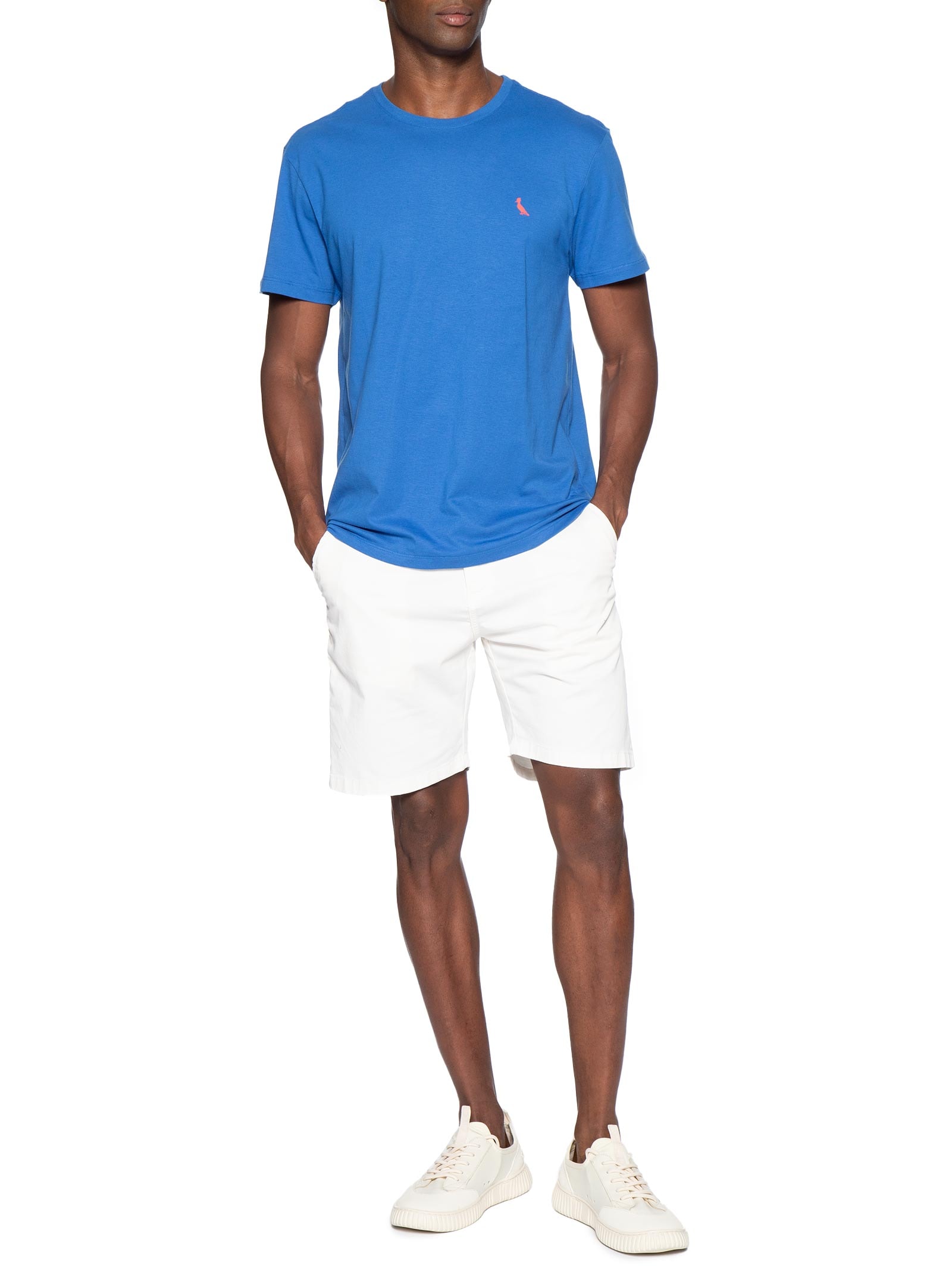 Camiseta Masculina Manga Curta Pica-Pau Vermelho – Azul Reserva