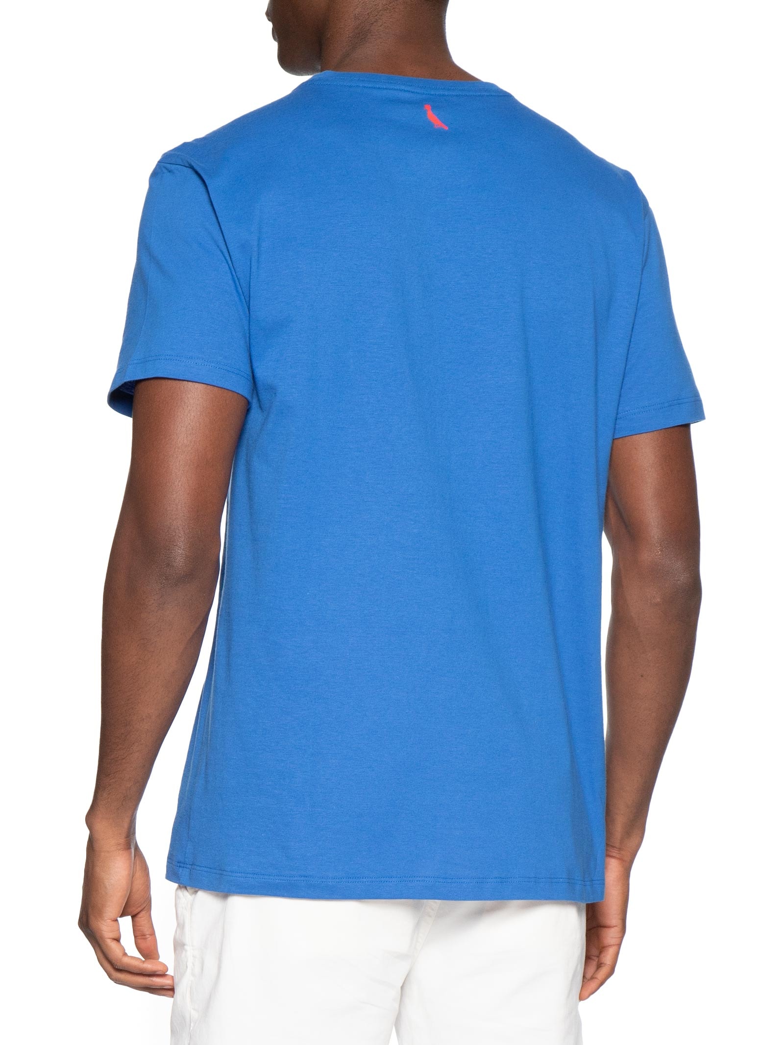 Camiseta Masculina Manga Curta Pica-Pau Vermelho – Azul Reserva
