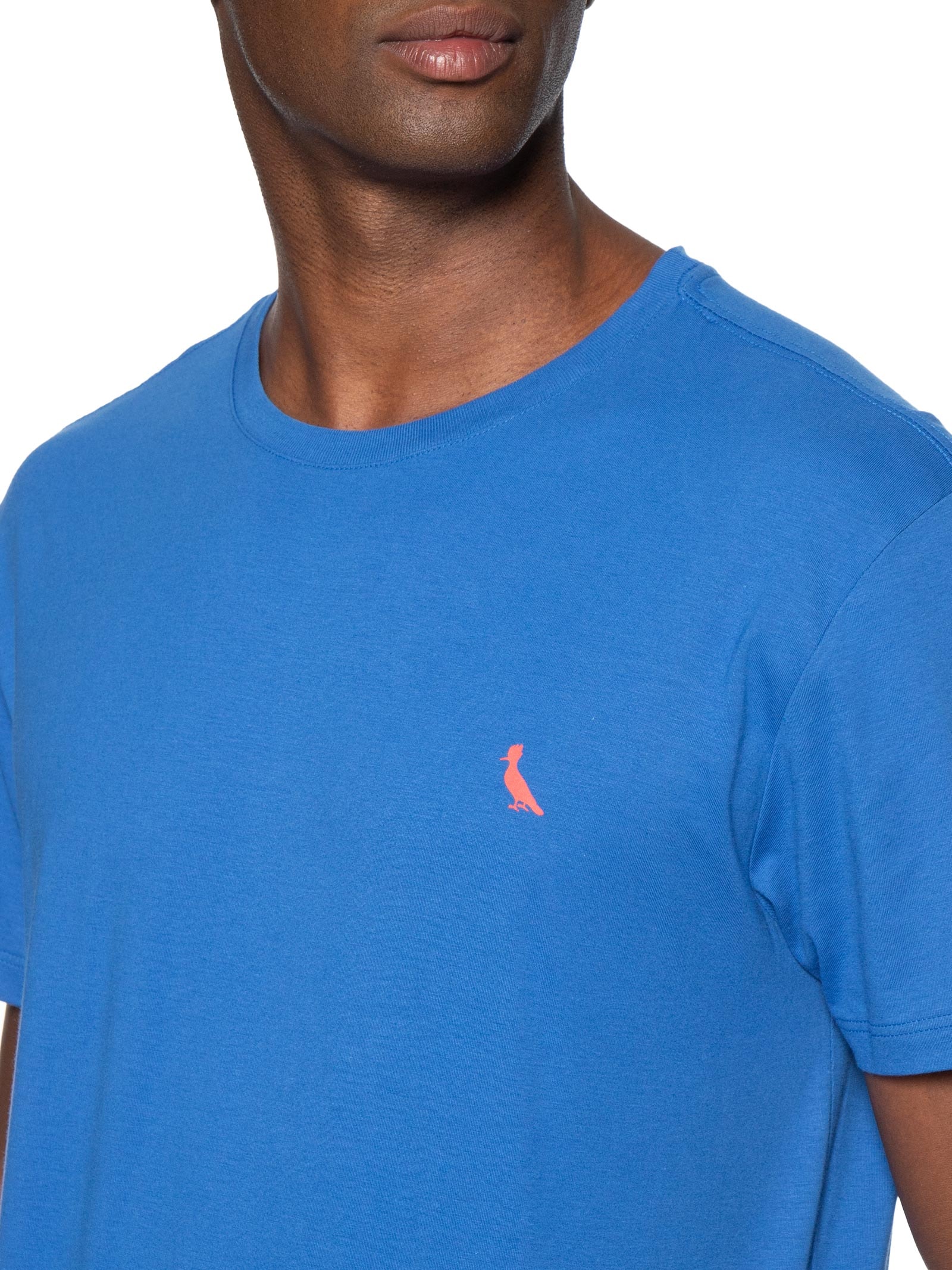 Camiseta Masculina Manga Curta Pica-Pau Vermelho – Azul Reserva