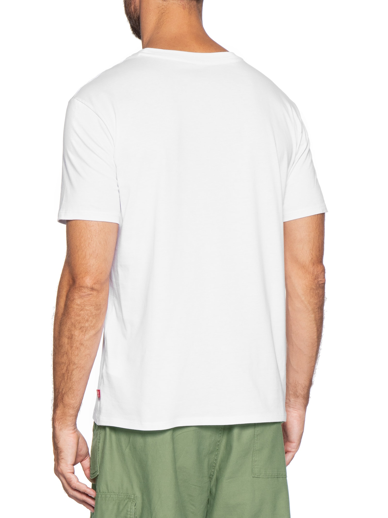Camiseta Masculina Manga Curta Pima Icon Tee Branco Levi's