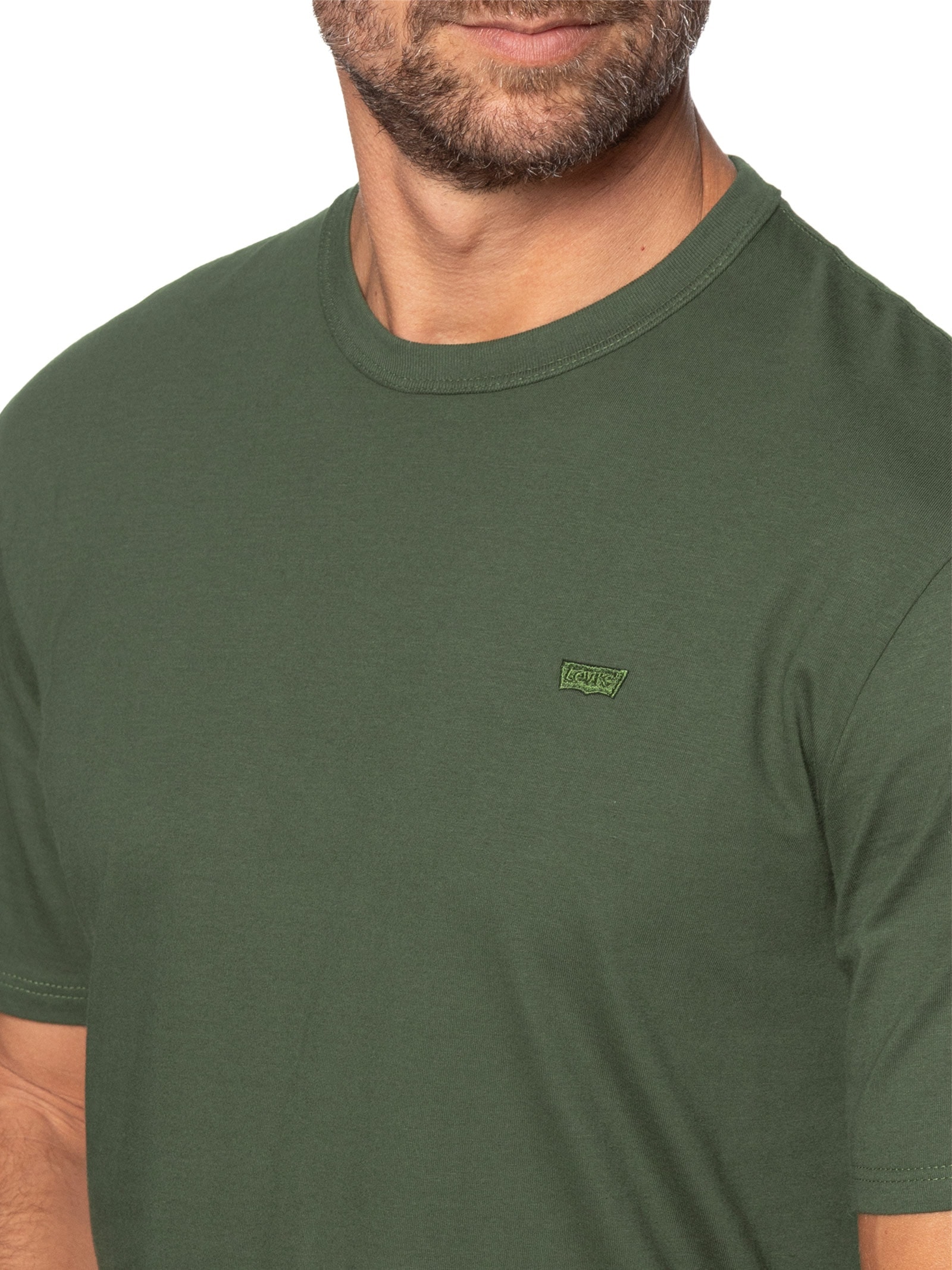 Camiseta Masculina Manga Curta Pima Icon Tee Verde Levi's