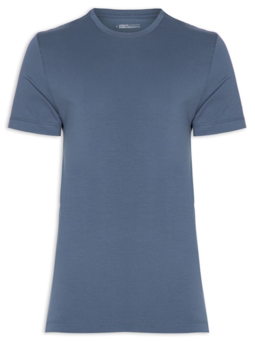 Camiseta Masculina Manga Curta Pima Performing – Azul