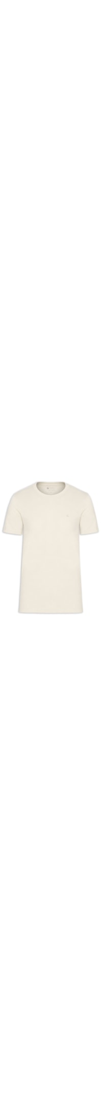 Camiseta Masculina Manga Curta Piquet Logo - Bege