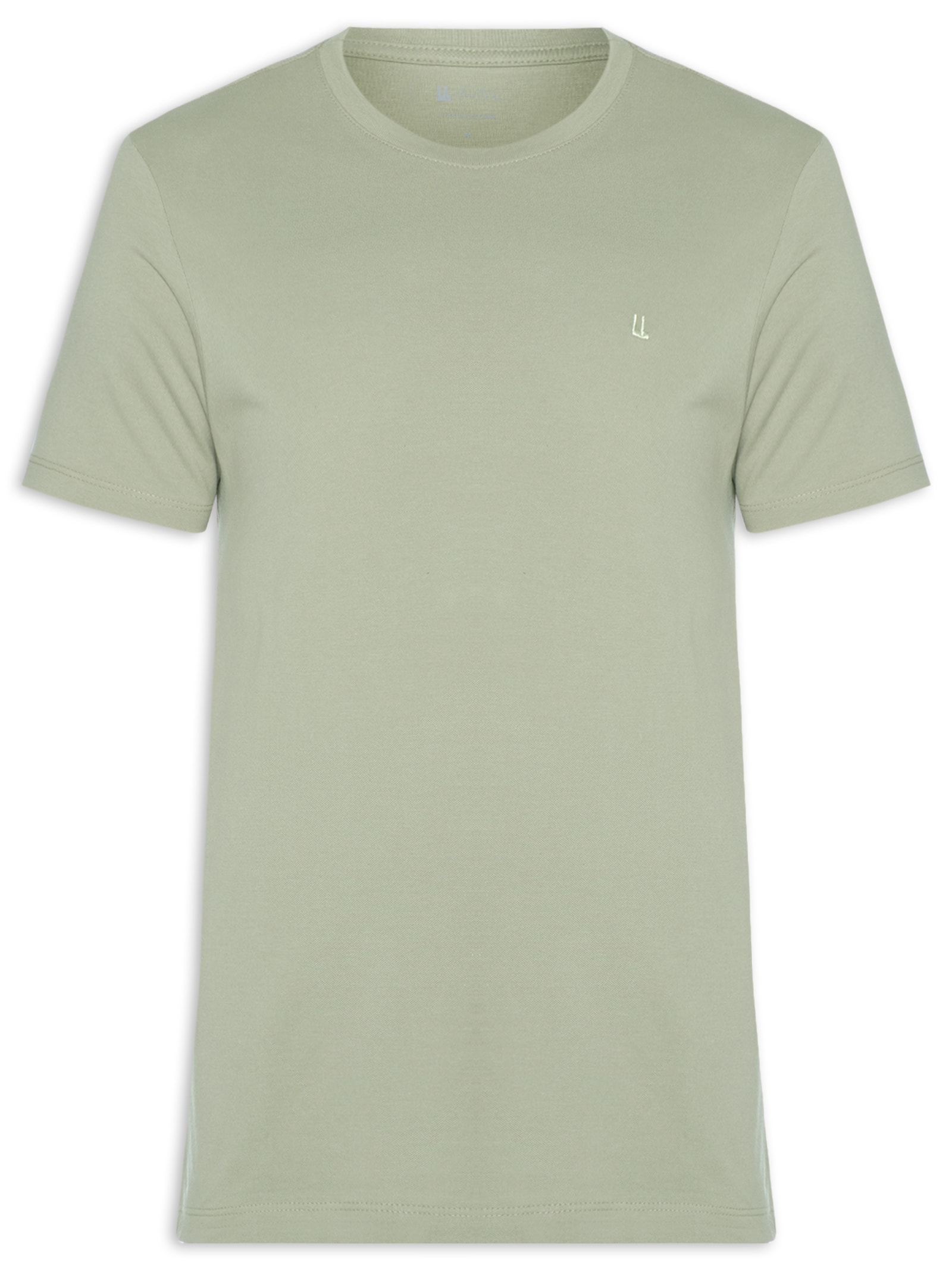 Camiseta Masculina Manga Curta Piquet Logo Verde Foxton