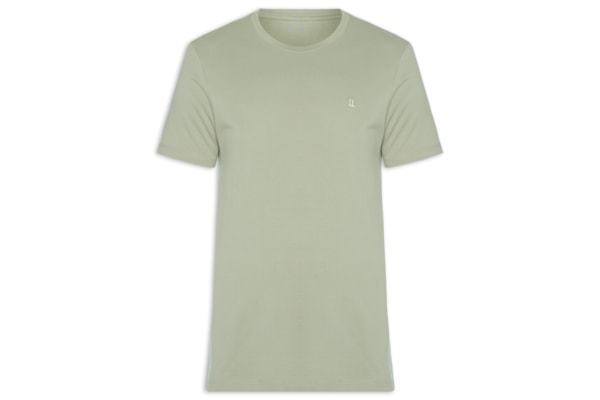 Camiseta Masculina Manga Curta Piquet Logo - Verde