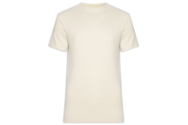 Camiseta Masculina Manga Curta Piquet Pima - Bege