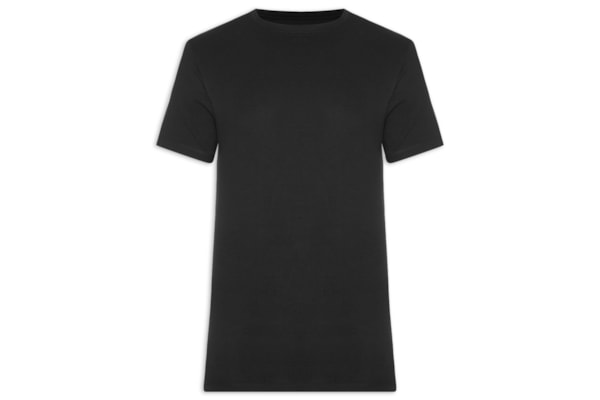 Camiseta Masculina Manga Curta Piquet Pima - Preto