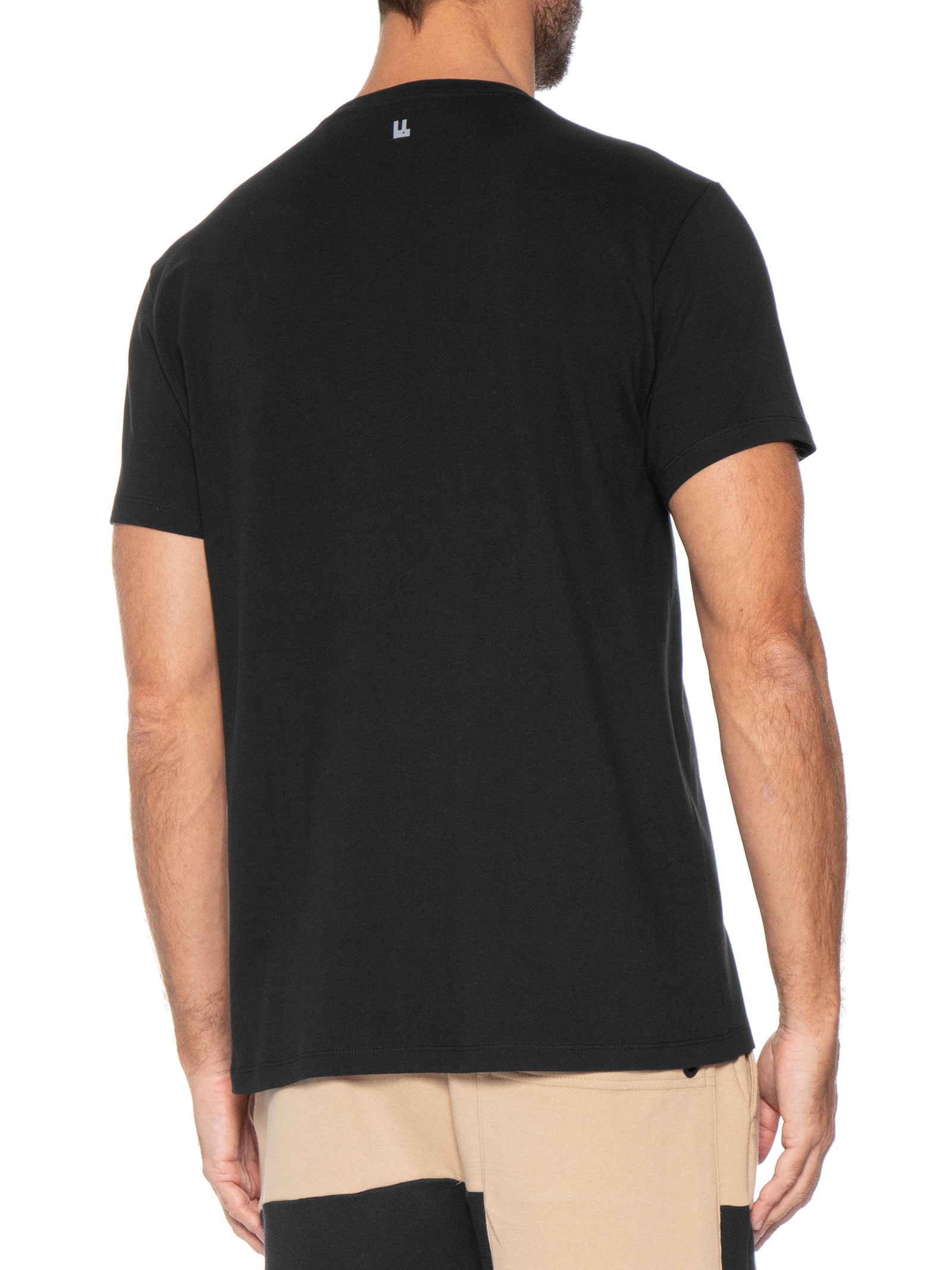 Camiseta Masculina Manga Curta Piquet Pima Preto Foxton