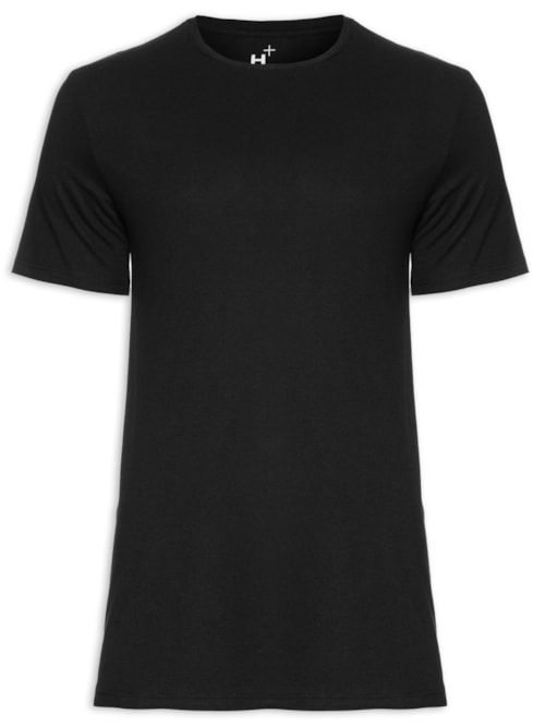 Camiseta Masculina Manga Curta – Preto