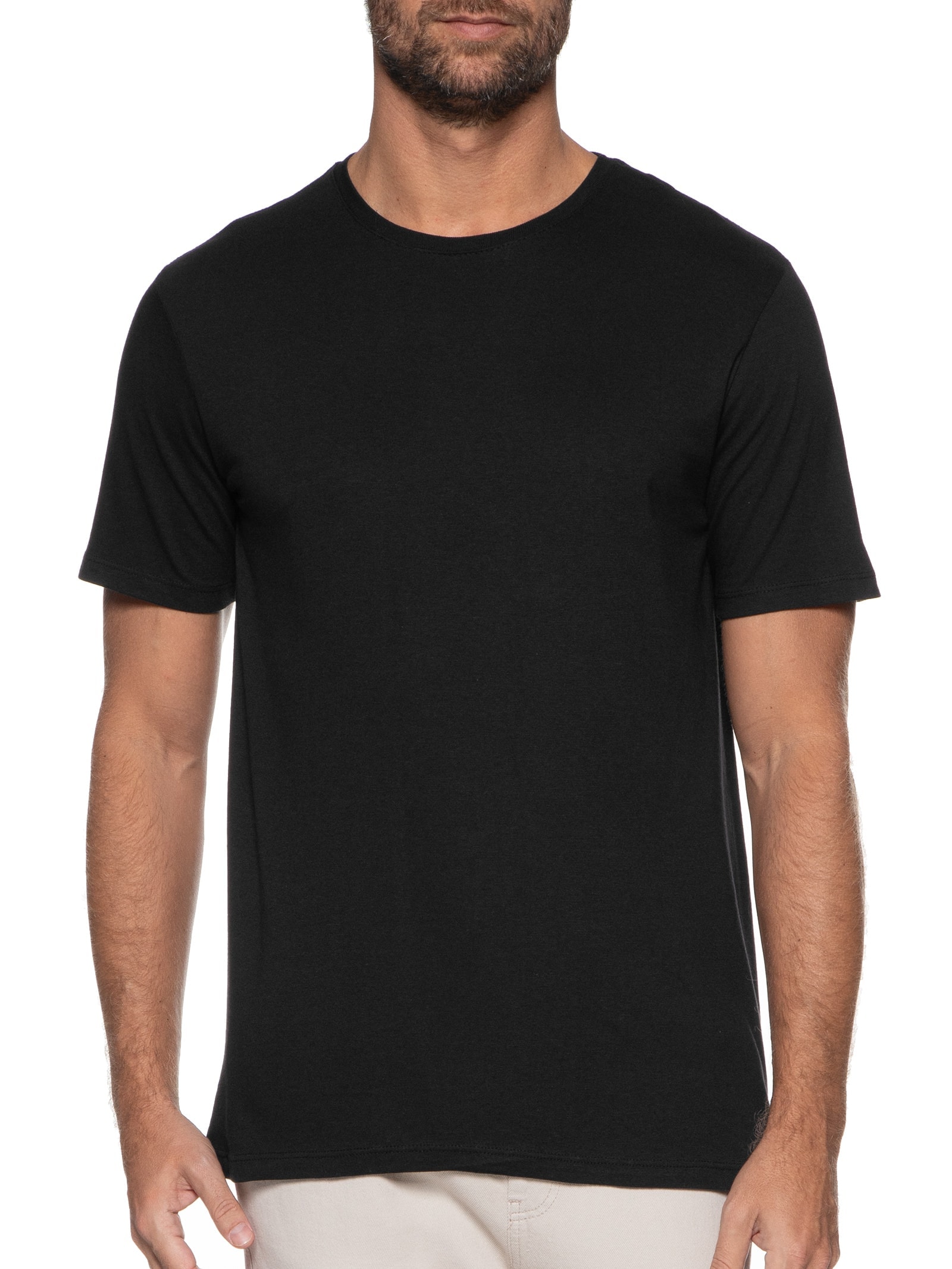 Camiseta Masculina Manga Curta Preto Hering