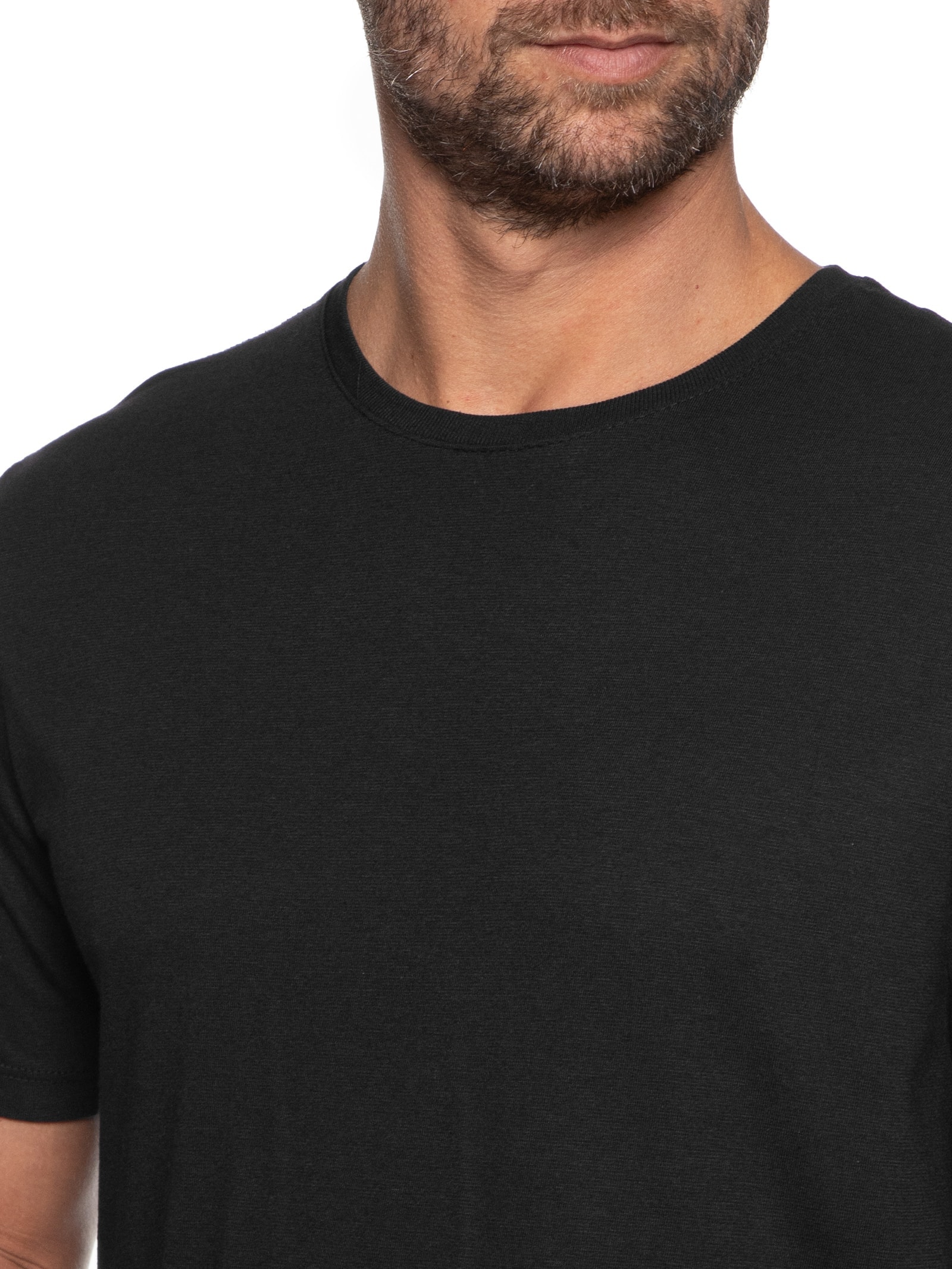 Camiseta Masculina Manga Curta Preto Hering