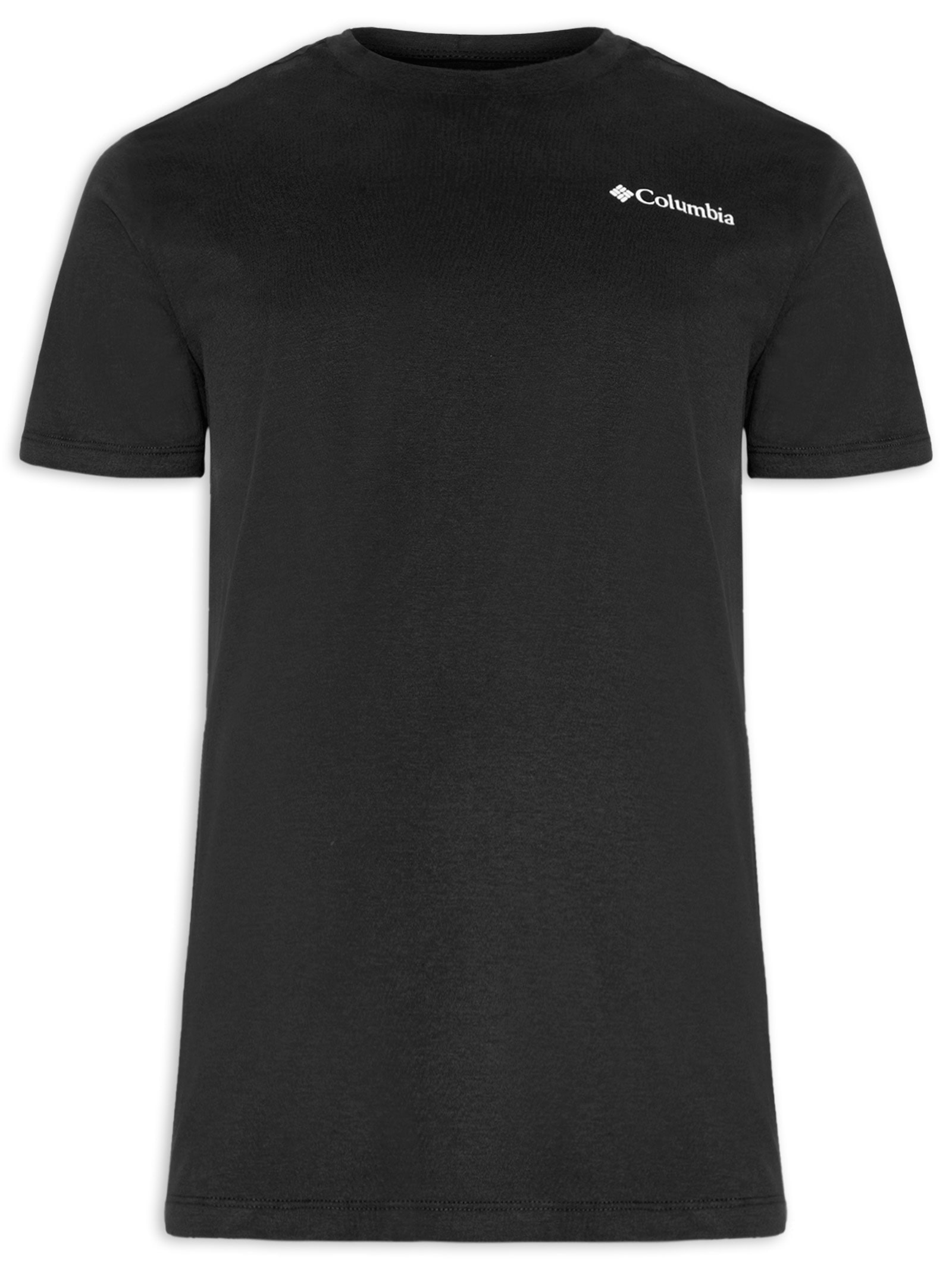 Camiseta Masculina Manga Curta Preto Columbia