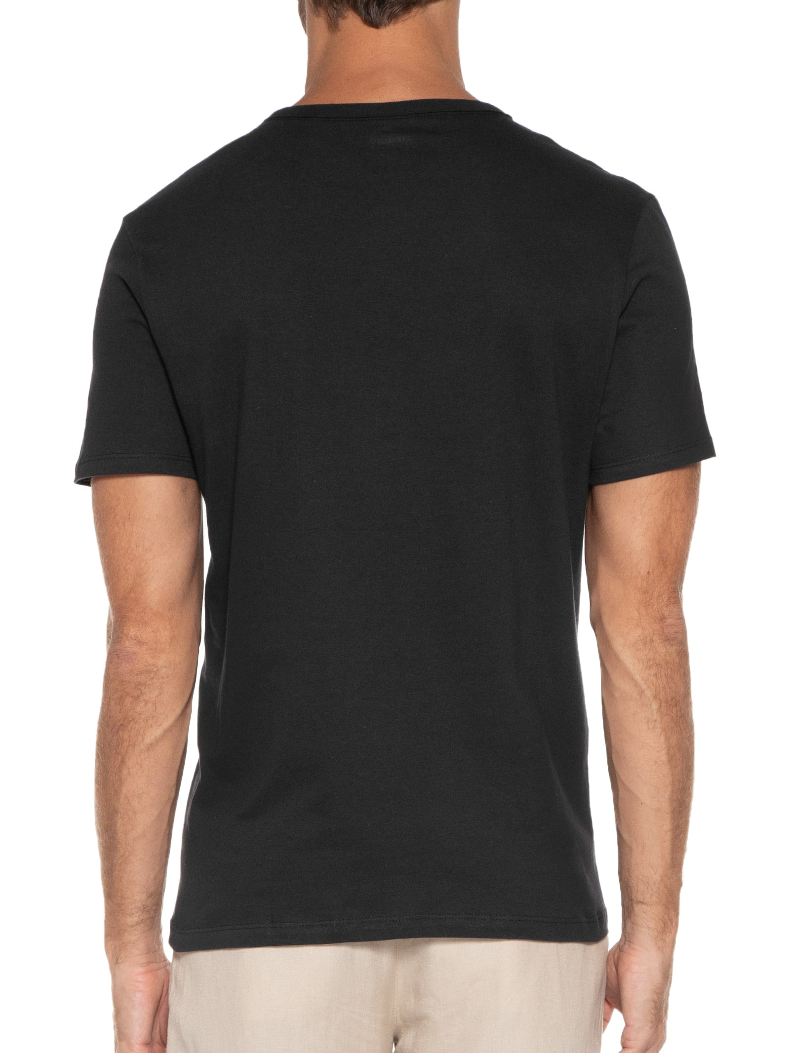 Camiseta Masculina Manga Curta Preto Hering