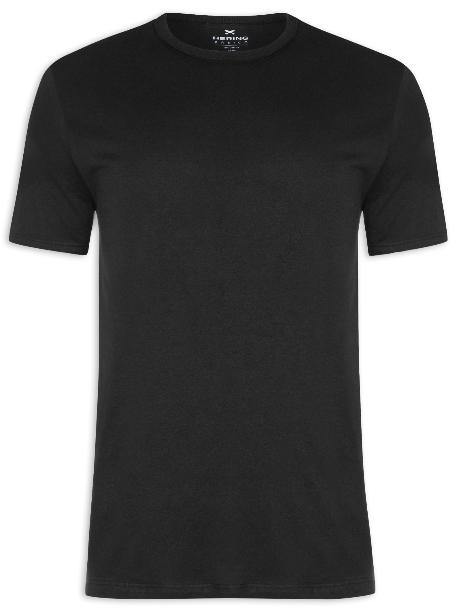 Camiseta Masculina Manga Curta Preto Hering