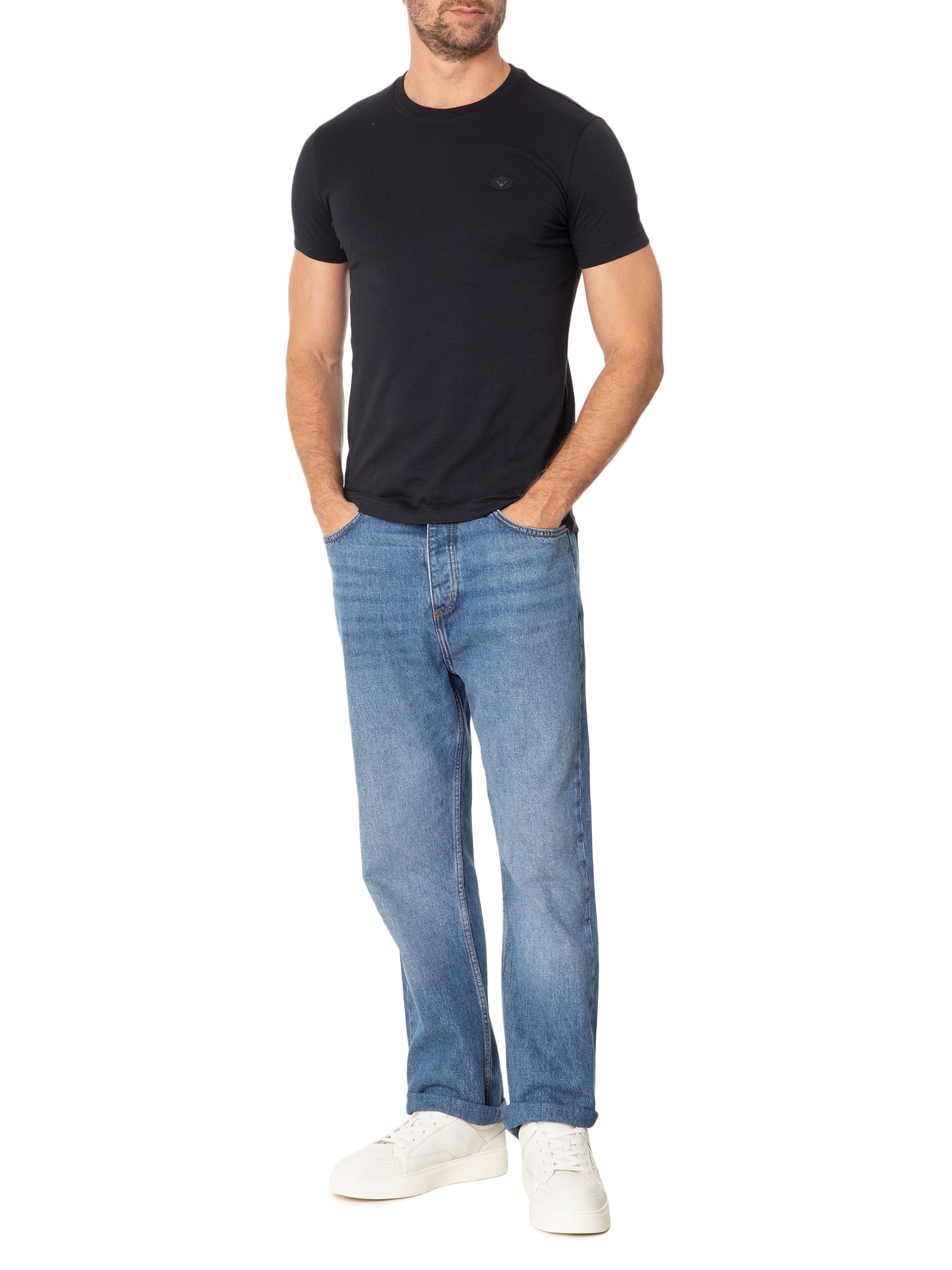 Camiseta Masculina Manga Curta Preto Emporio Armani