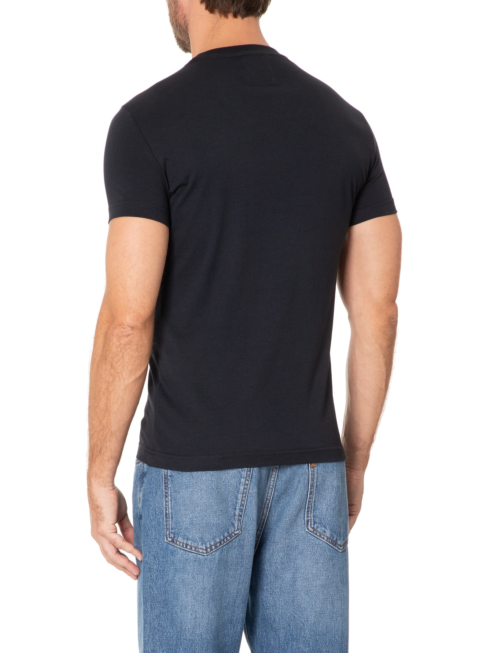 Camiseta Masculina Manga Curta Preto Emporio Armani